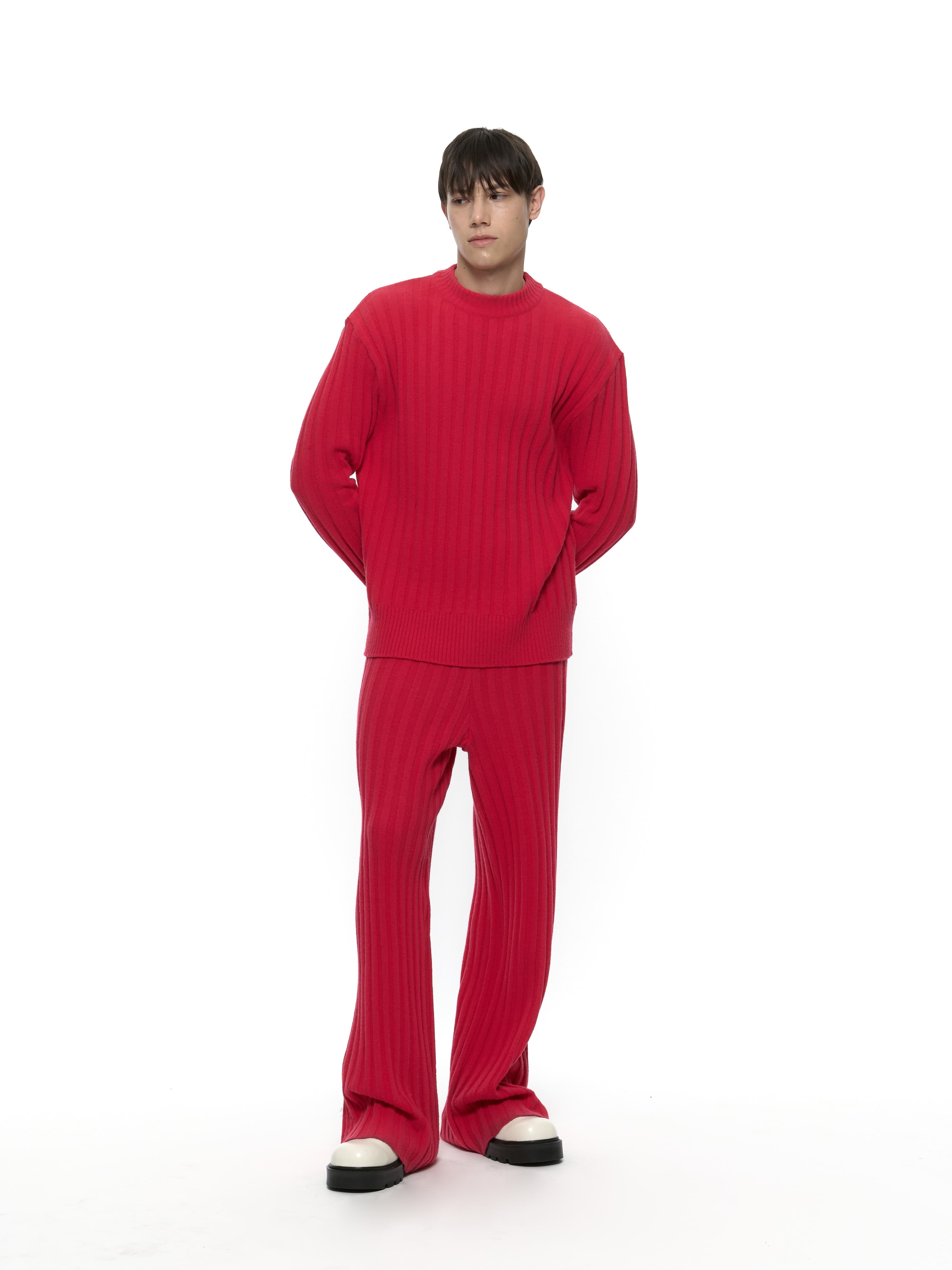 Merino Wool Sweater (Hot Pink) — vue 12