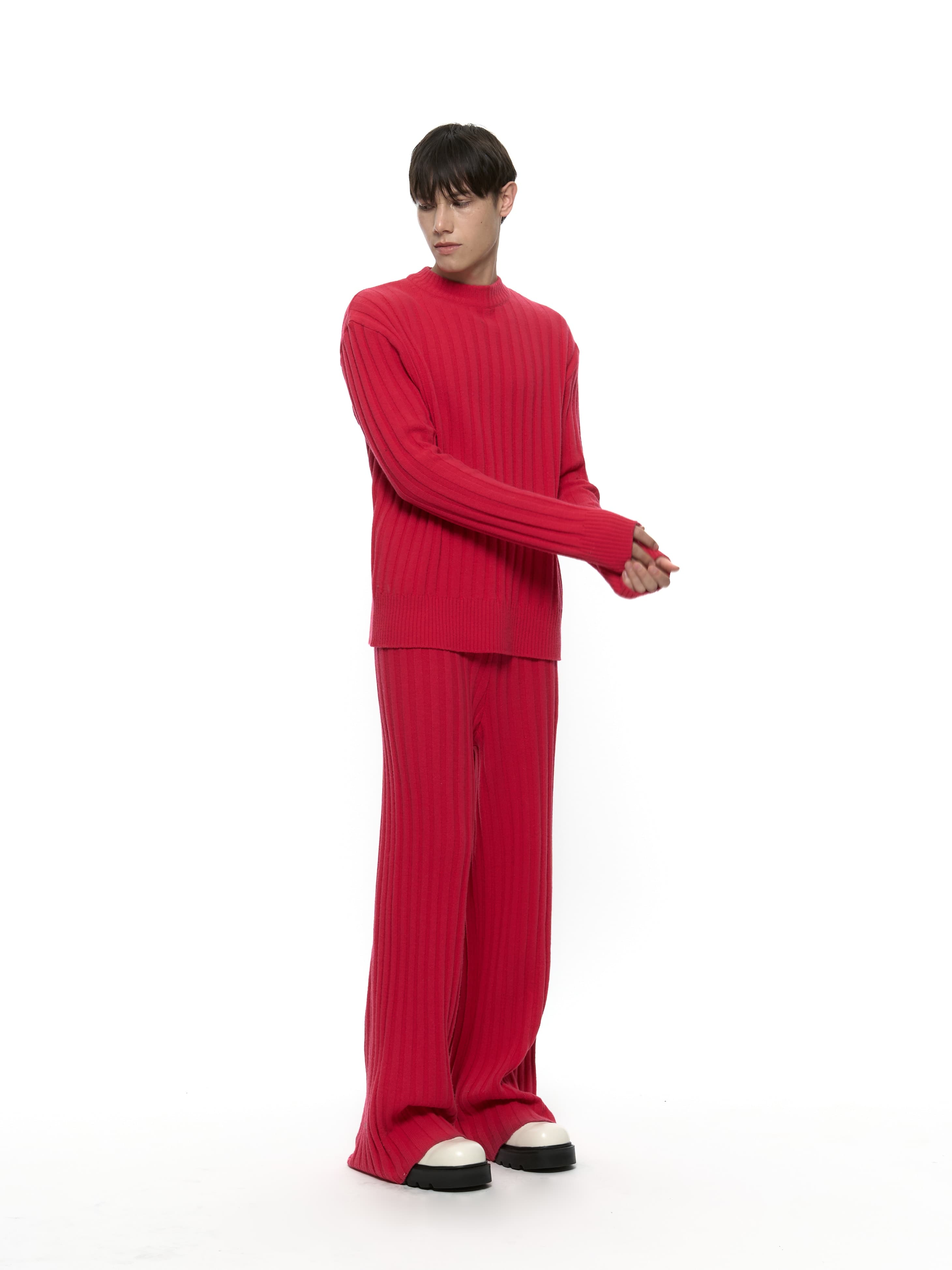 Merino Wool Sweater (Hot Pink) — vue 13