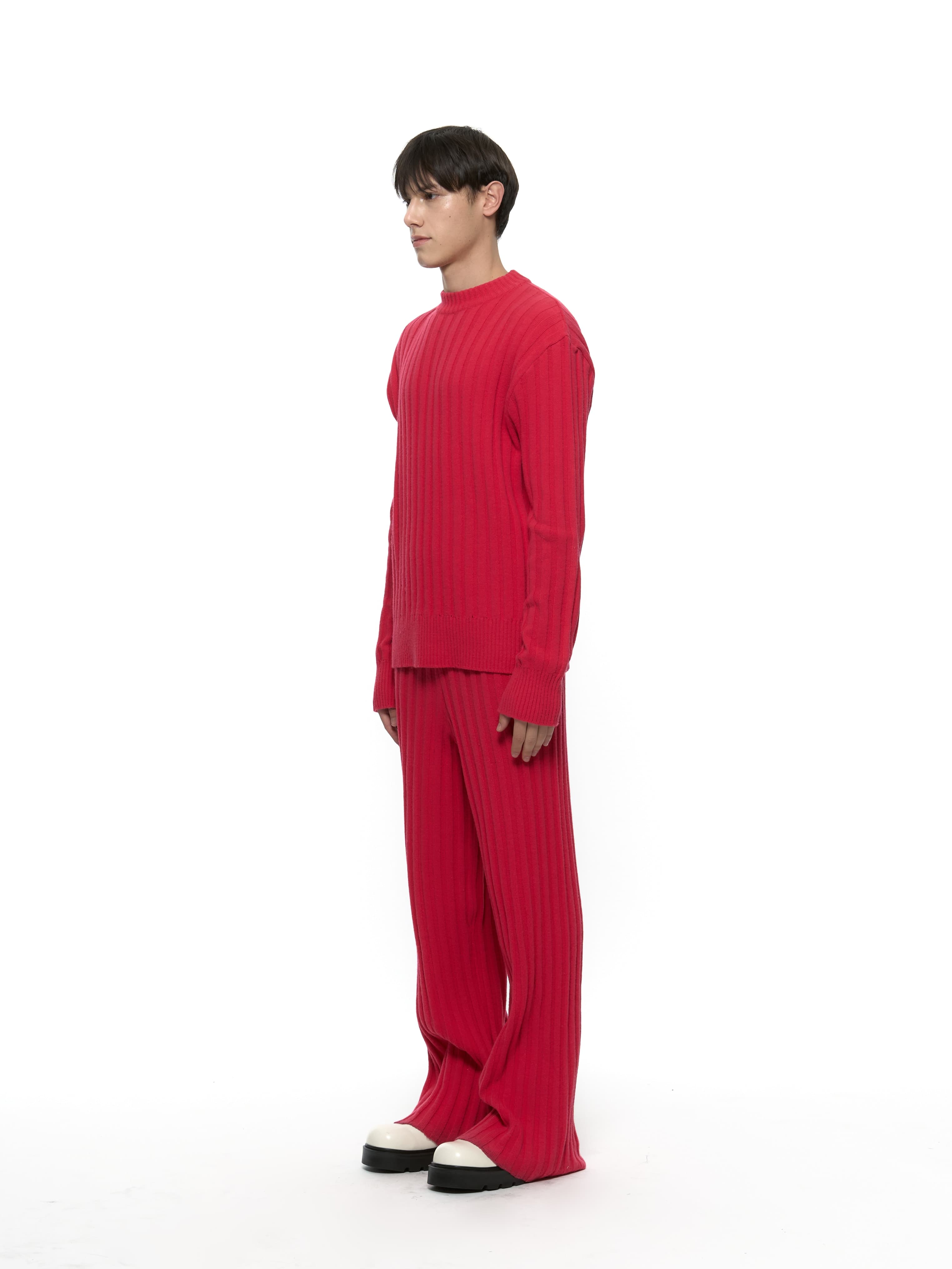 Merino Wool Sweater (Hot Pink) — vue 8