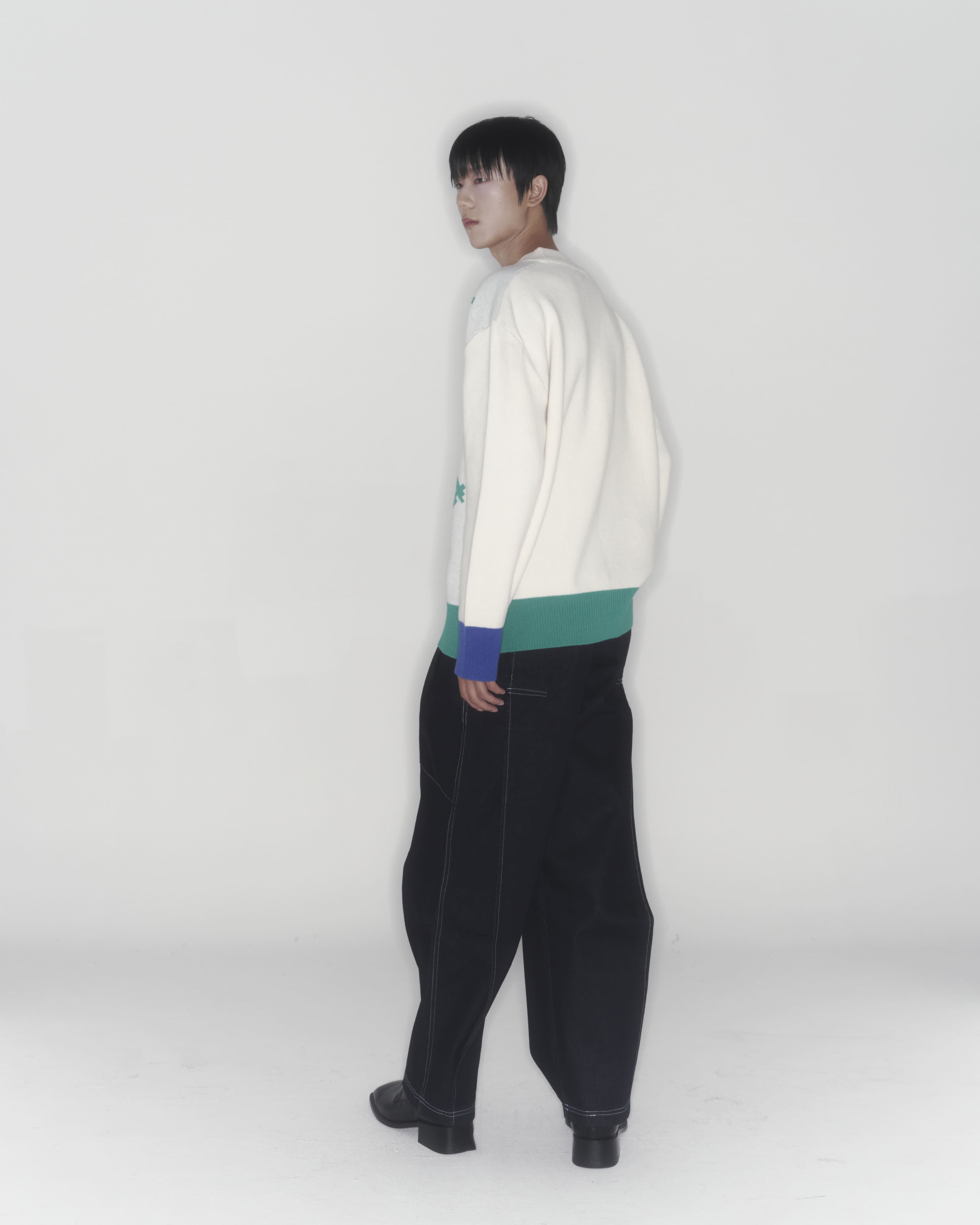 Gun Knit Sweater (Ivory) — vue 11