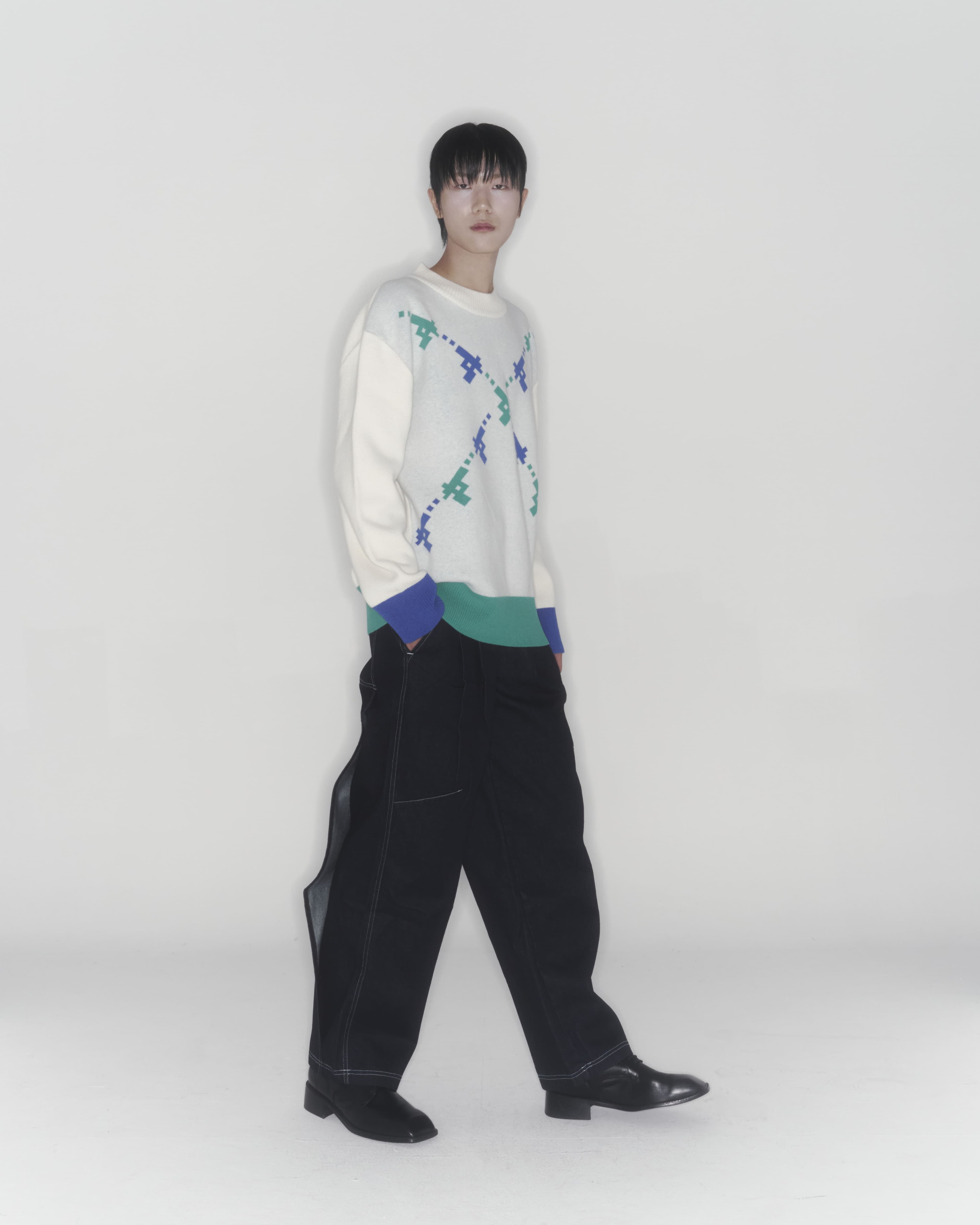Gun Knit Sweater (Ivory) — vue 13