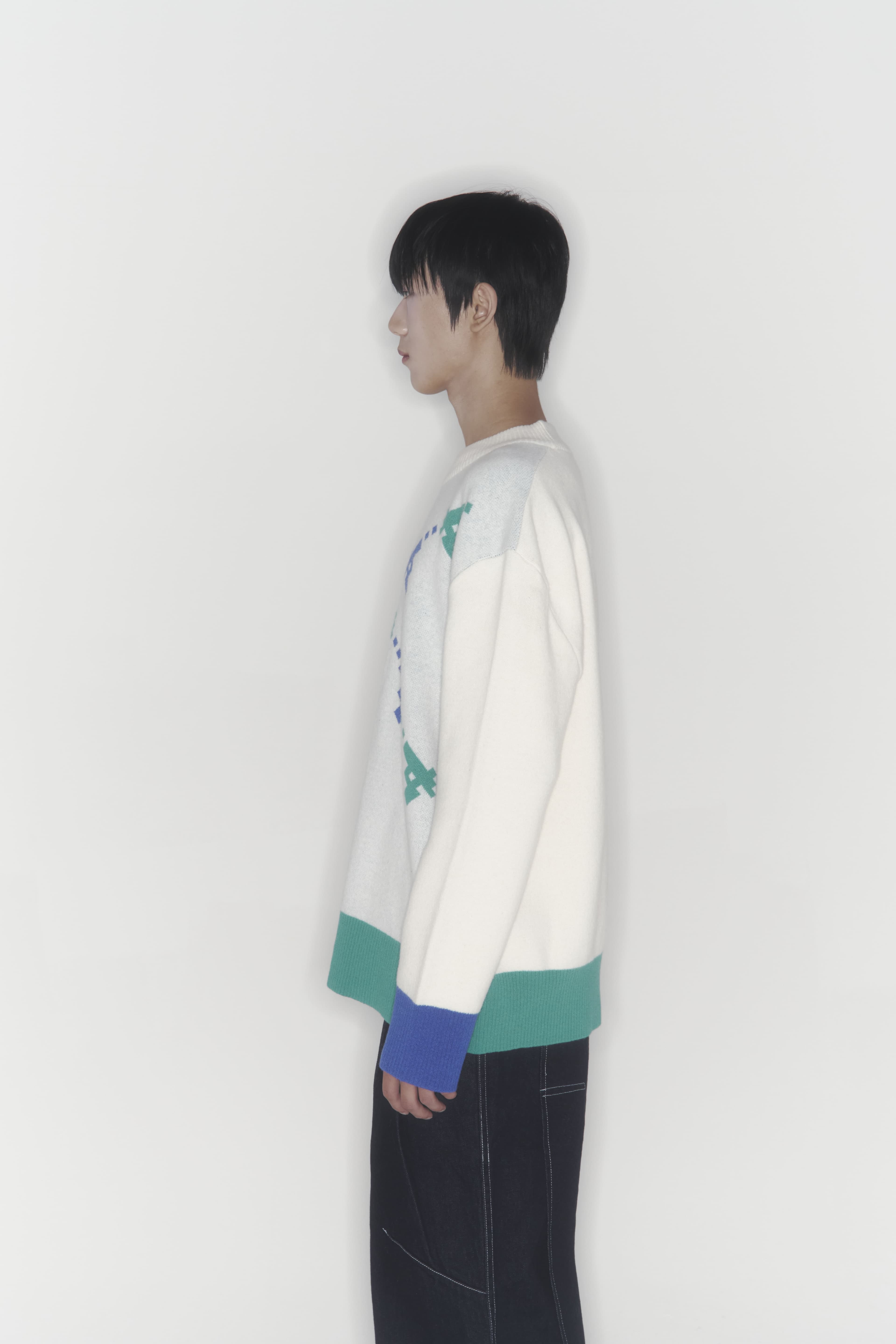 Gun Knit Sweater (Ivory) — vue 15