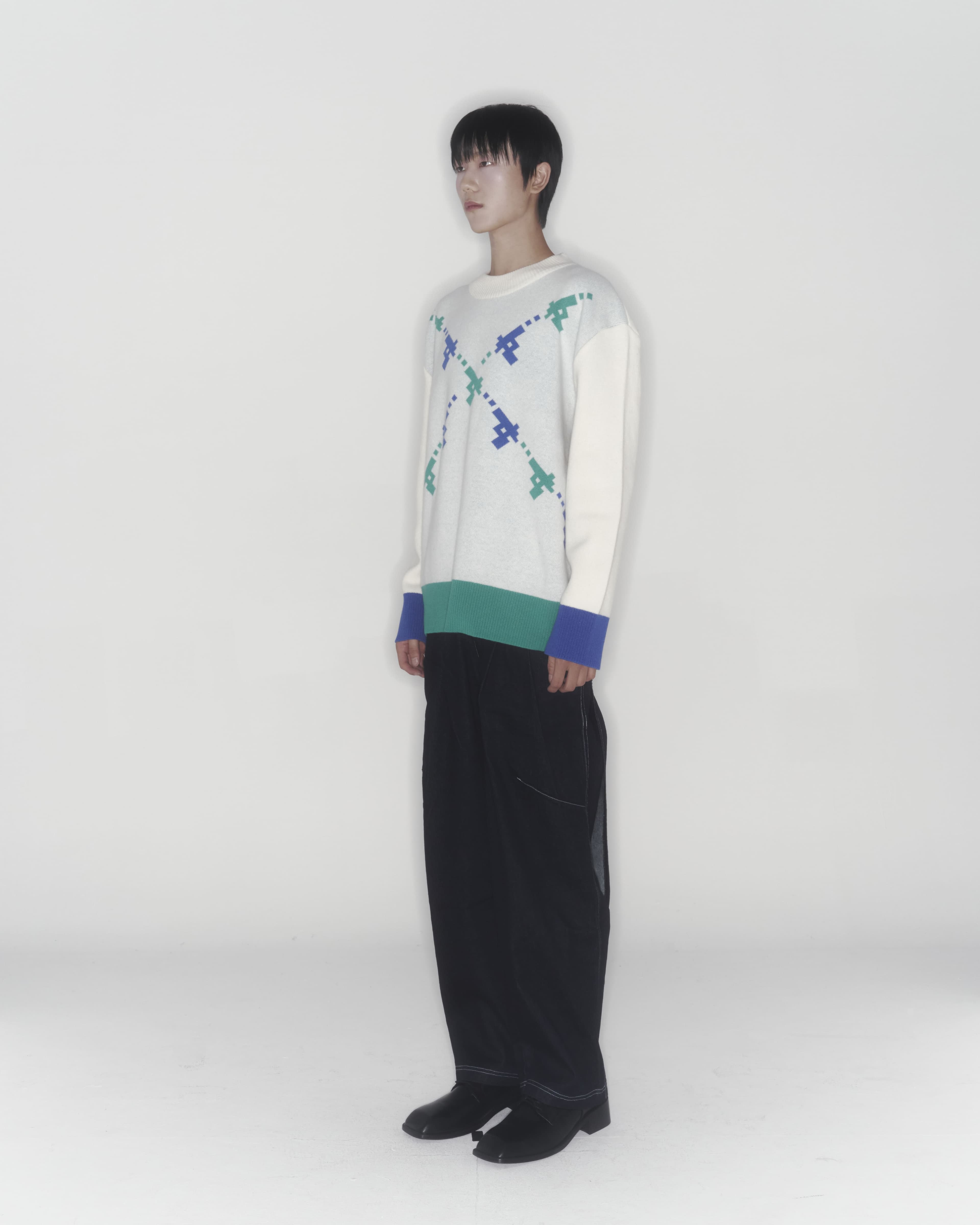 Gun Knit Sweater (Ivory) — vue 5