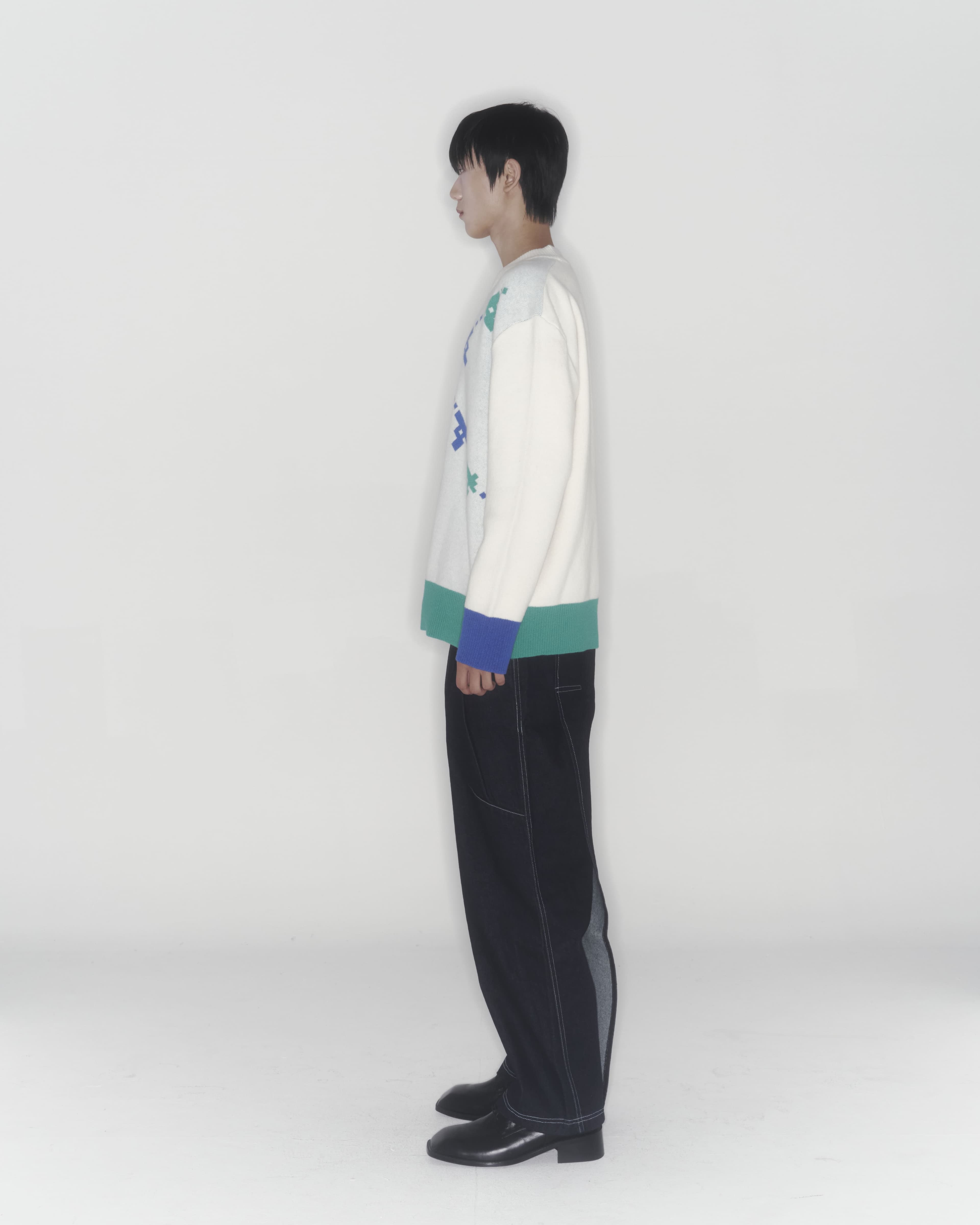Gun Knit Sweater (Ivory) — vue 6