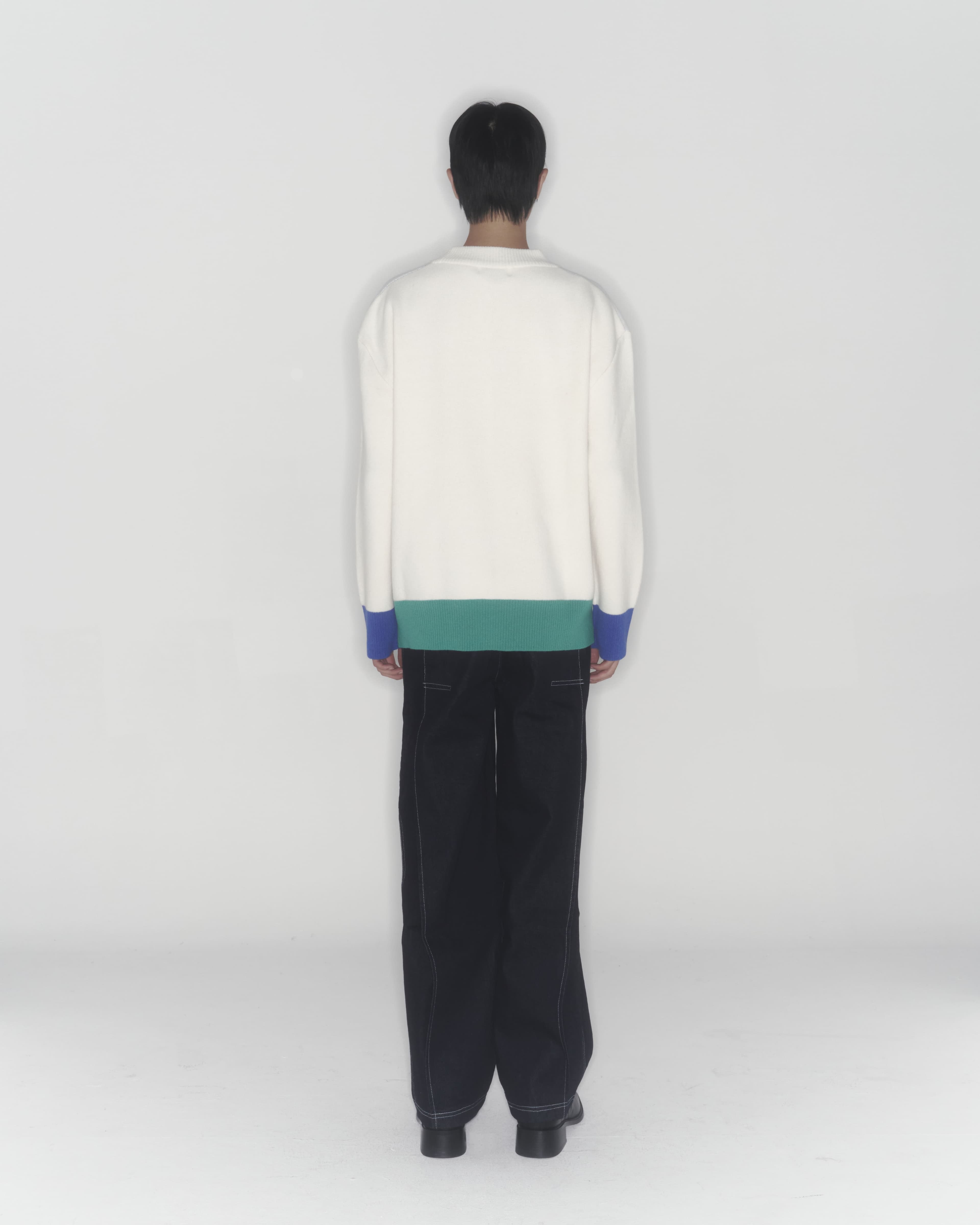 Gun Knit Sweater (Ivory) — vue 7