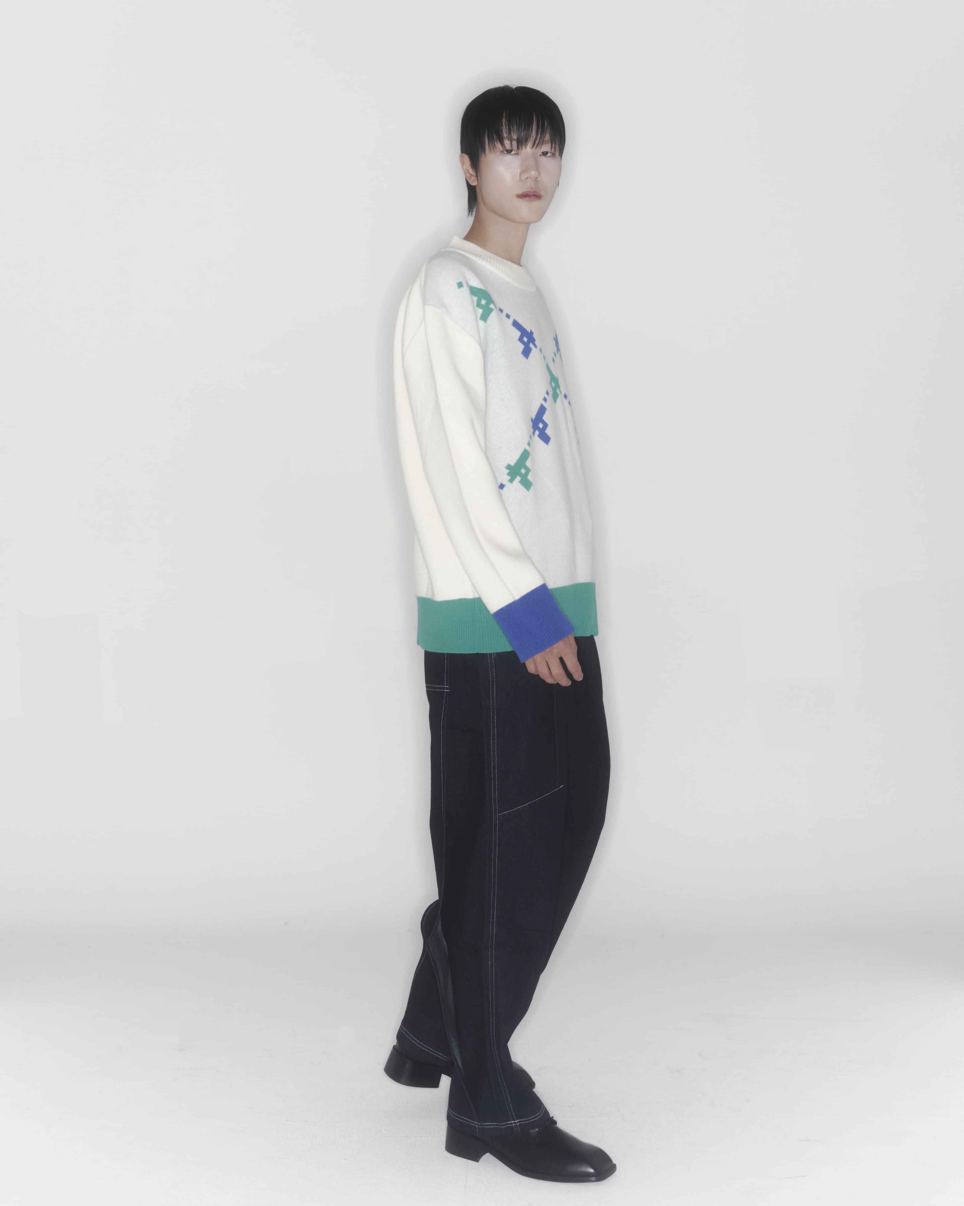 Gun Knit Sweater (Ivory) — vue 8