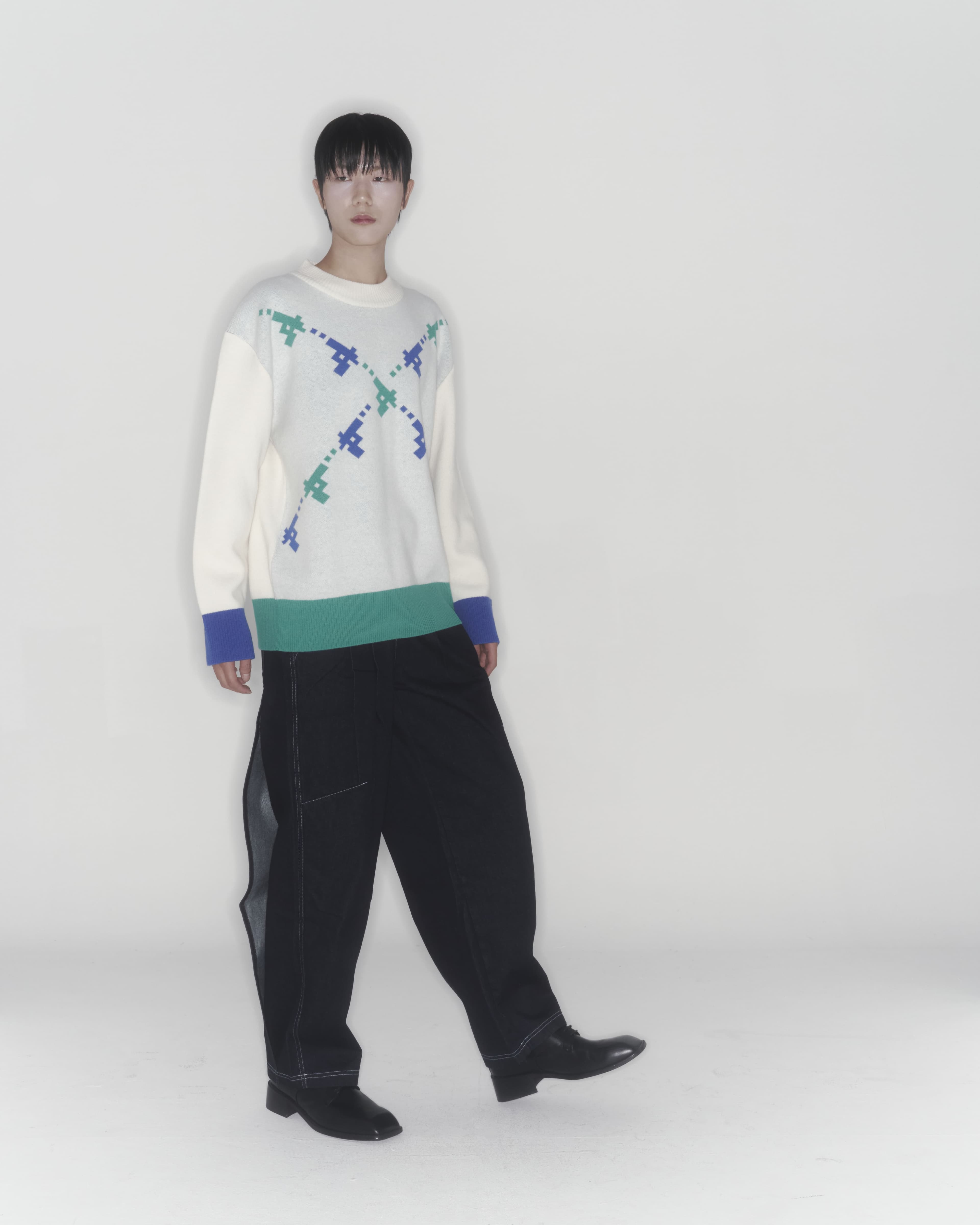 Gun Knit Sweater (Ivory) — vue 9
