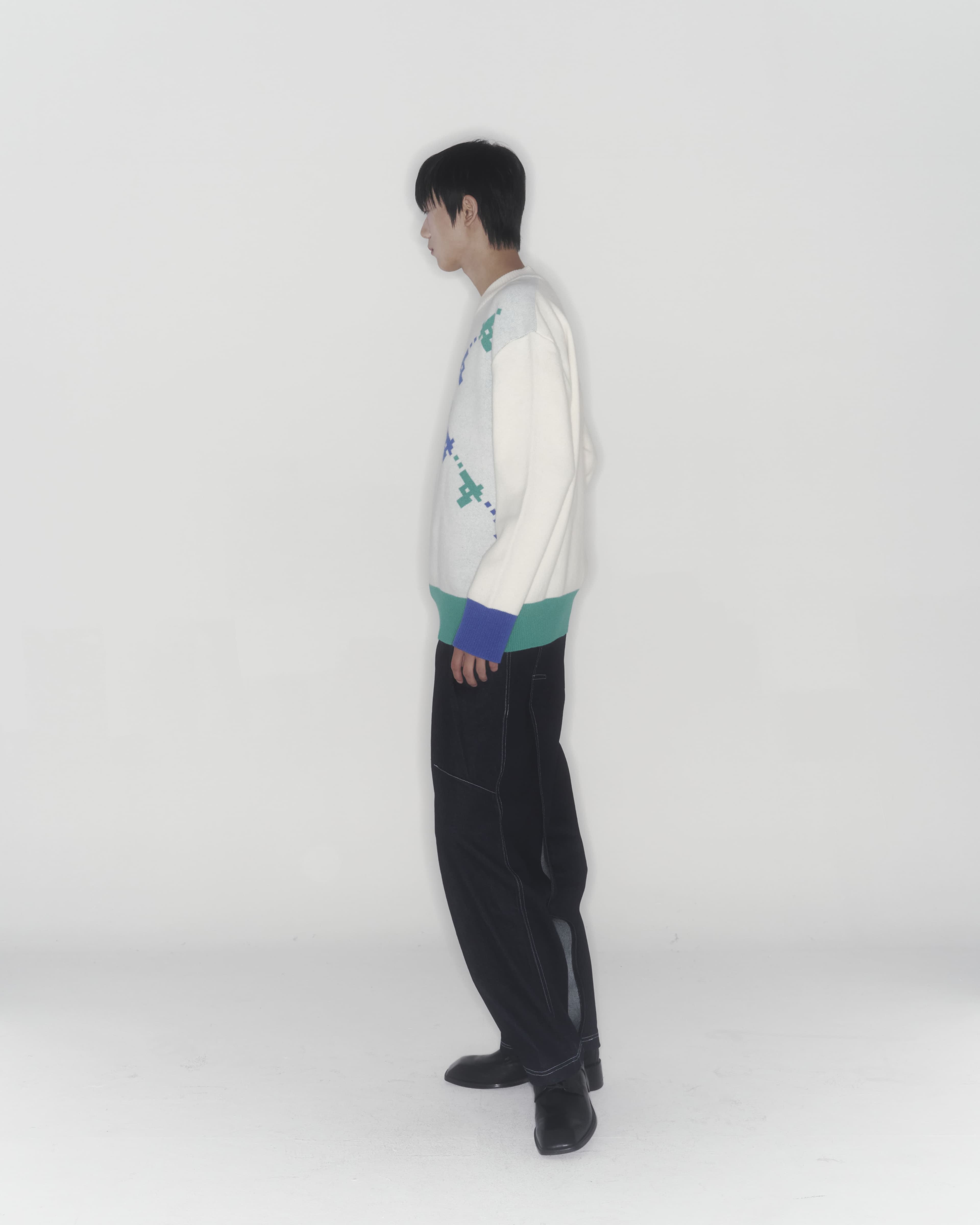 Gun Knit Sweater (Ivory) — vue 10