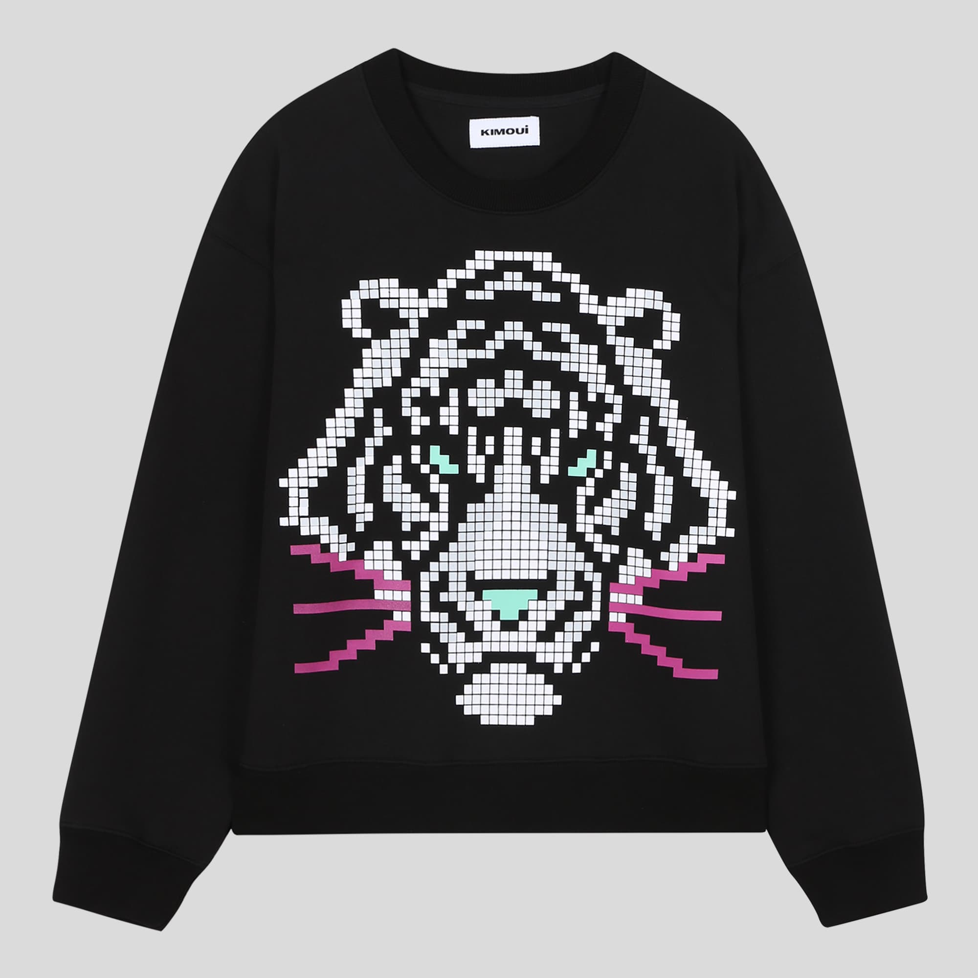 Tiger Graphic Sweat Shirts (Black) — vue 2