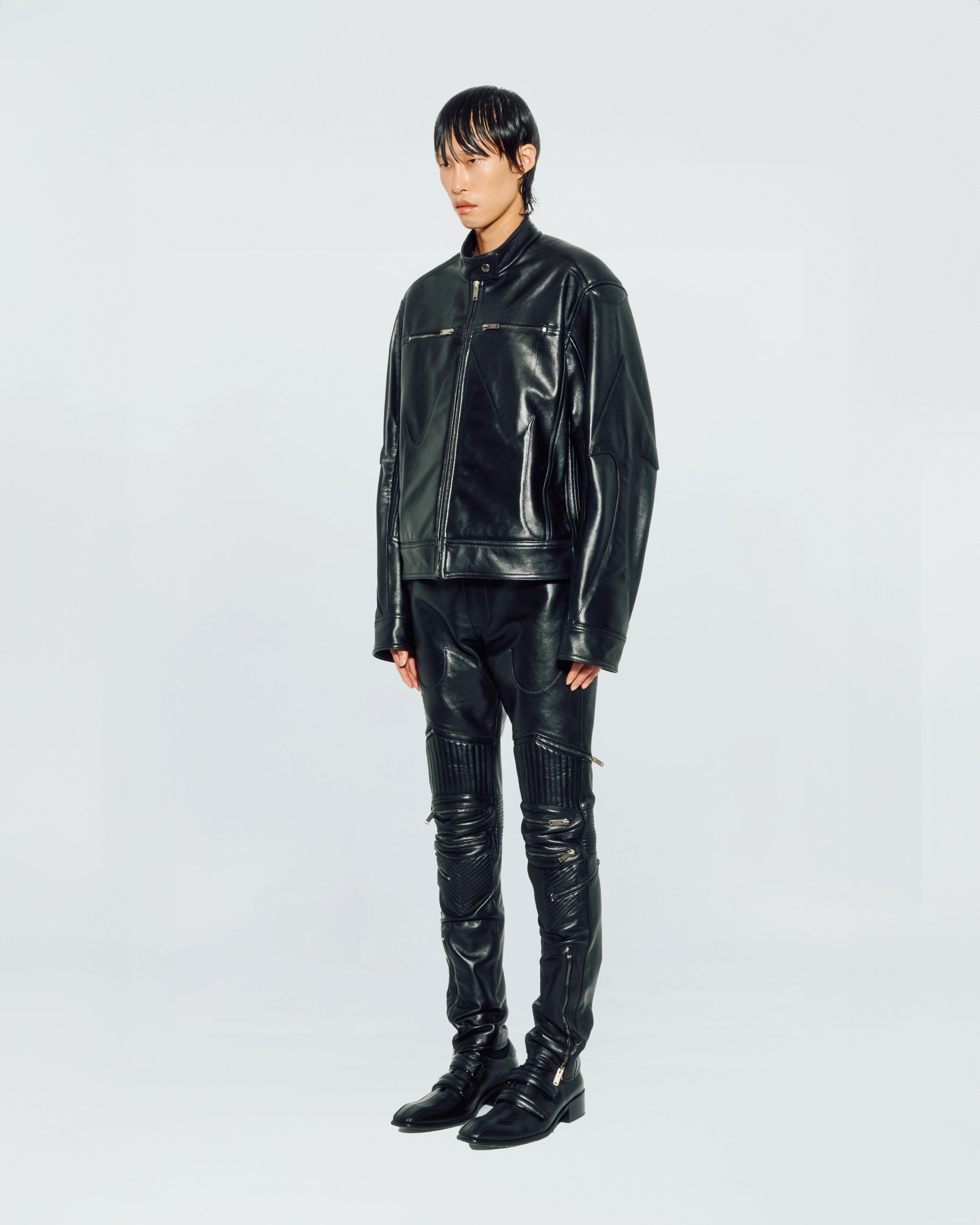 Biker Leather Jacket — vue 4