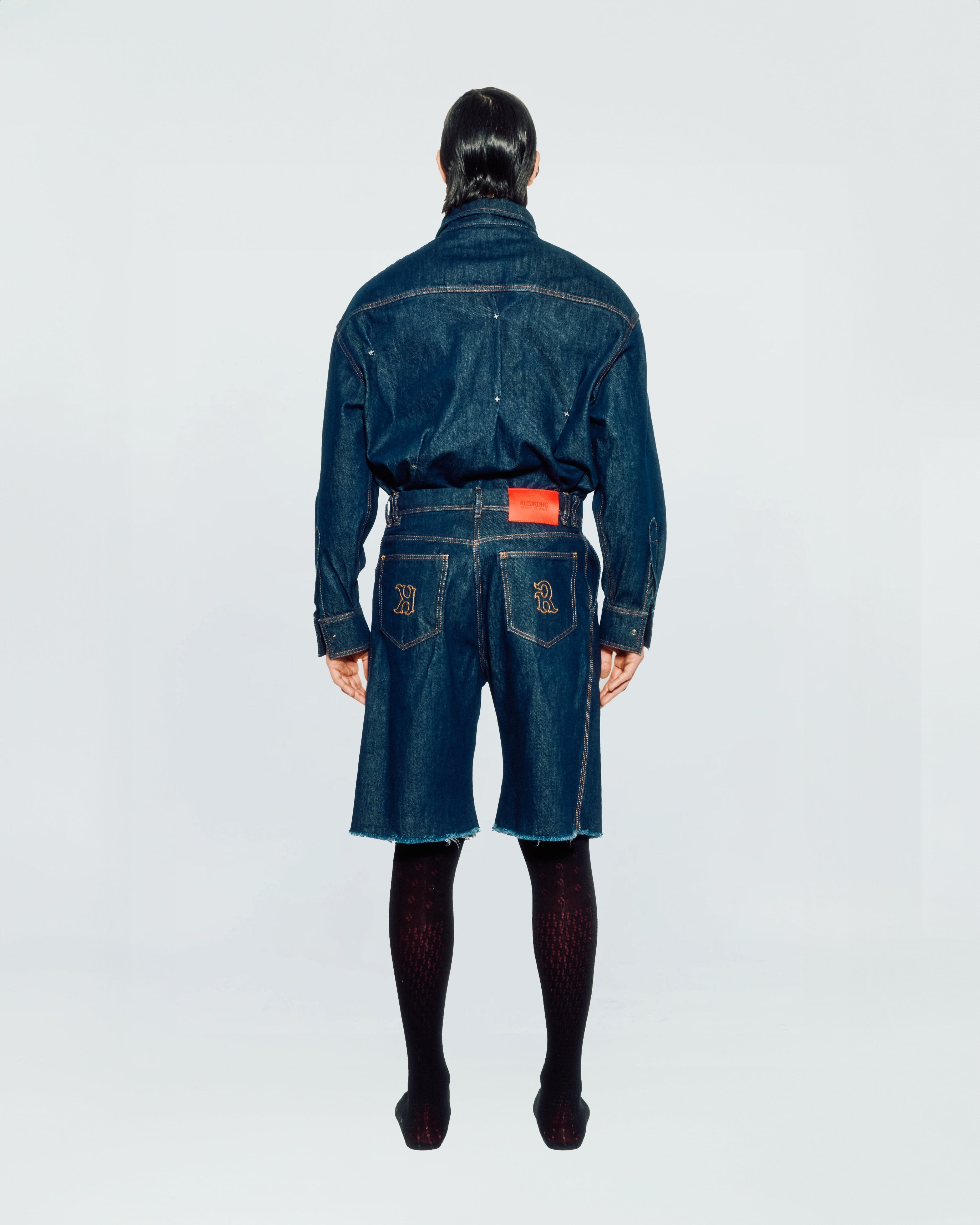 Dart Denim Shorts — vue 5