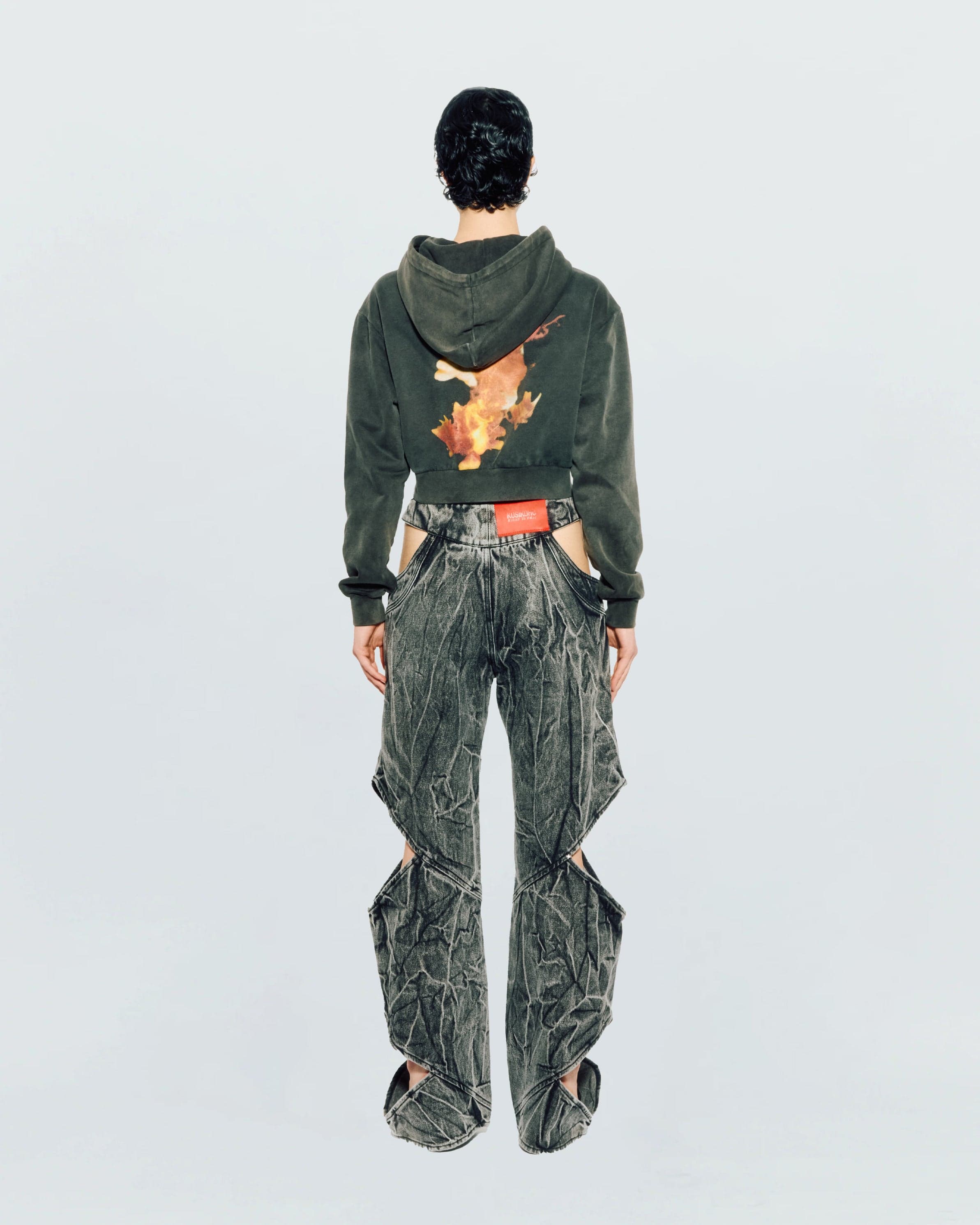 Cut-Out Denim Pants — vue 5