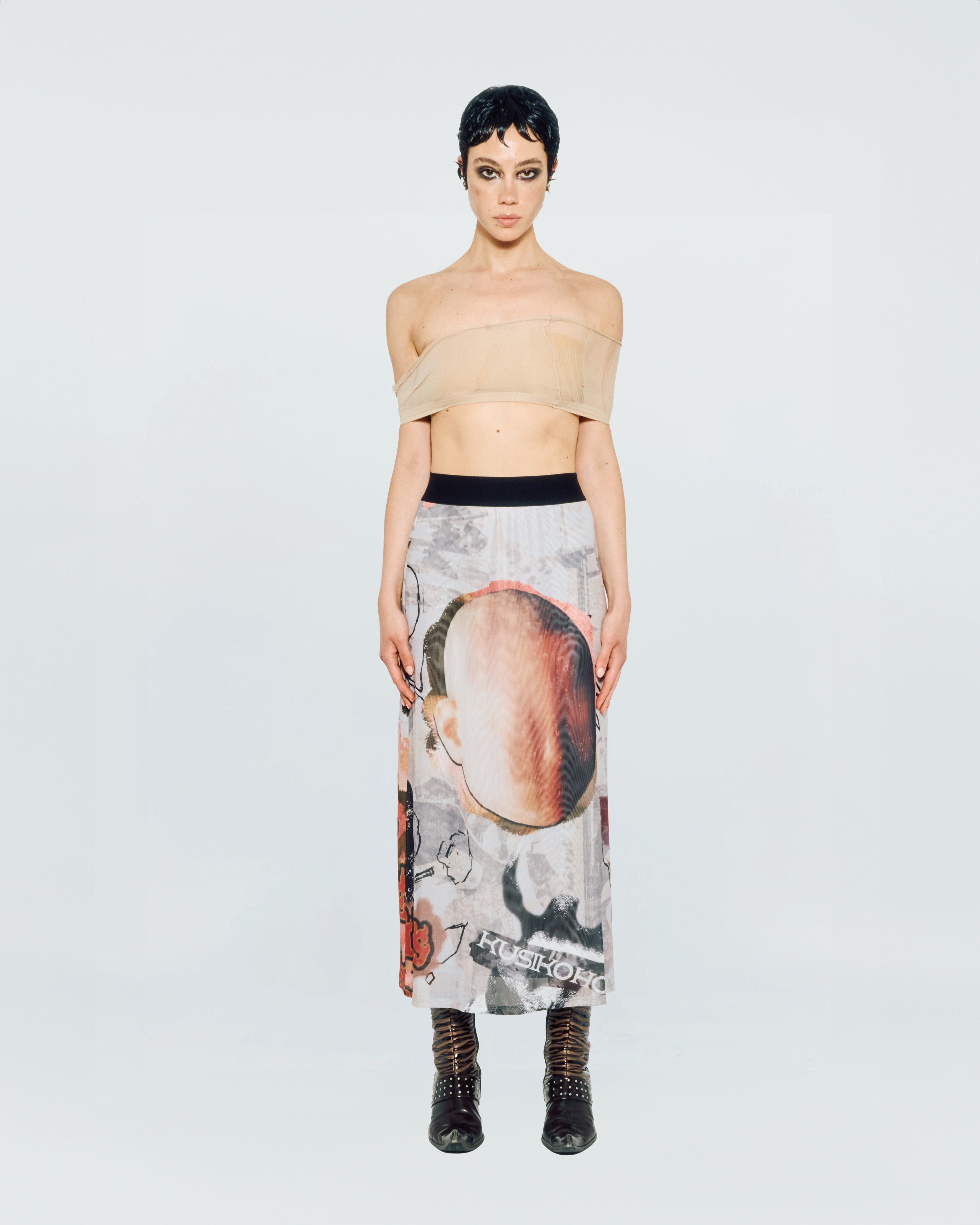 Mesh Long Skirt — vue 3