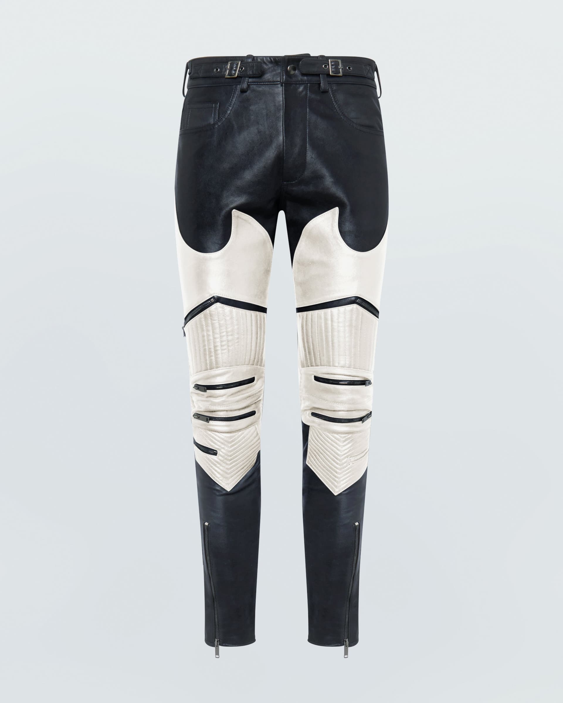 Biker Faux Leather Pants