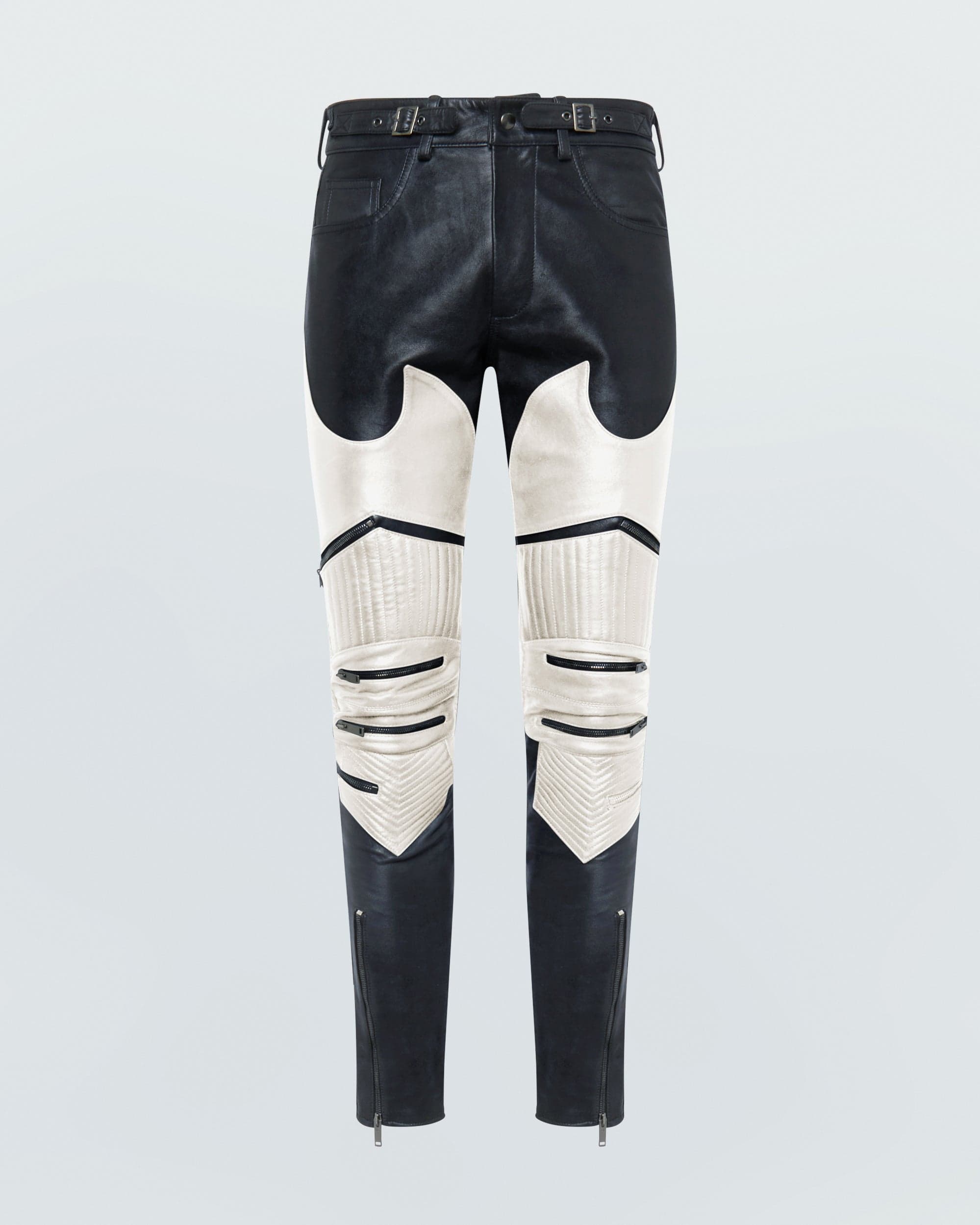 Biker Faux Leather Pants