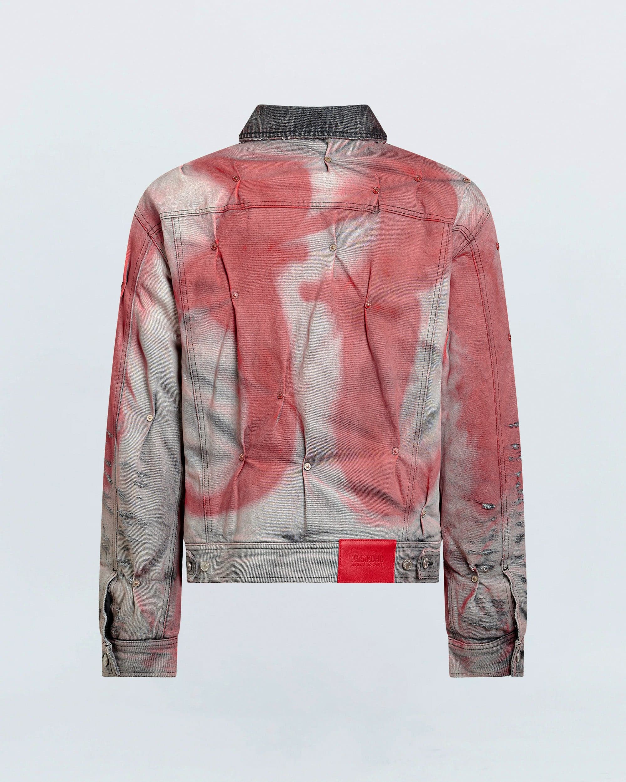 Padded Multi Rivet Denim Jacket — vue 2
