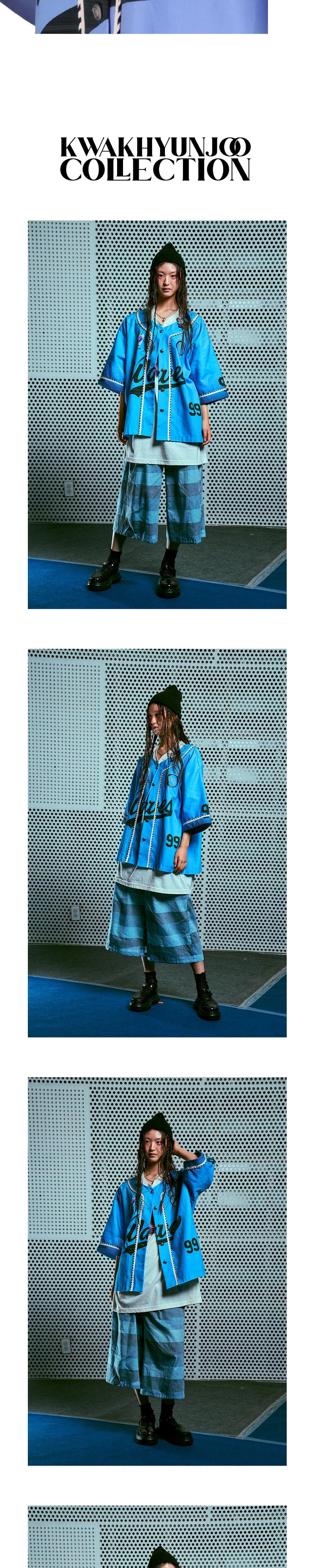 26SS Blue Wave 99 Printing Half Sleeve Jacket — vue 5