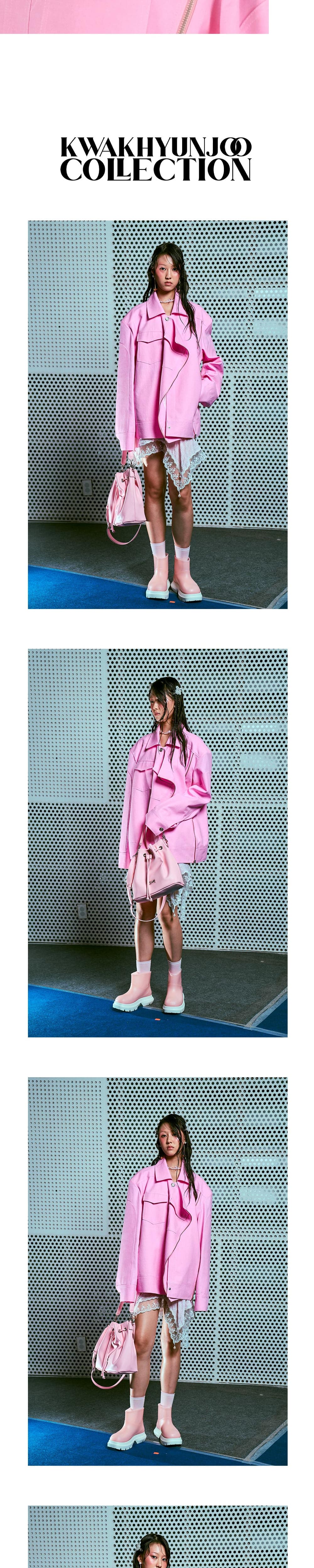 26SS Light Pink Zipper Point Over Fit Jacket — vue 5
