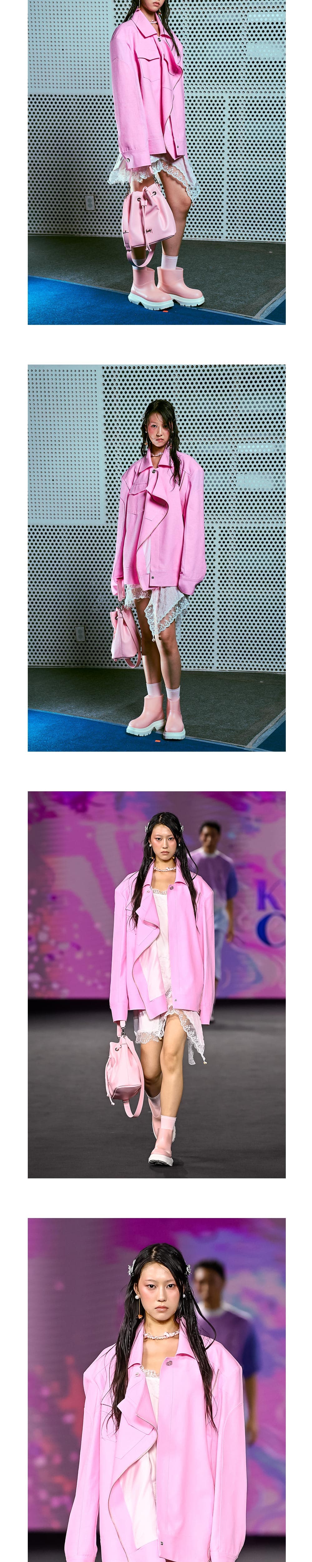 26SS Light Pink Zipper Point Over Fit Jacket — vue 6