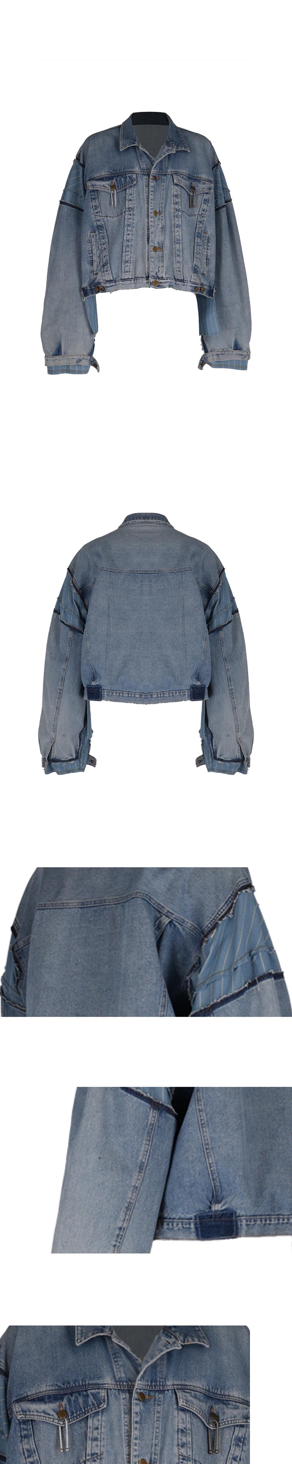 26SS Blue Recycle Denim Jacket — vue 4