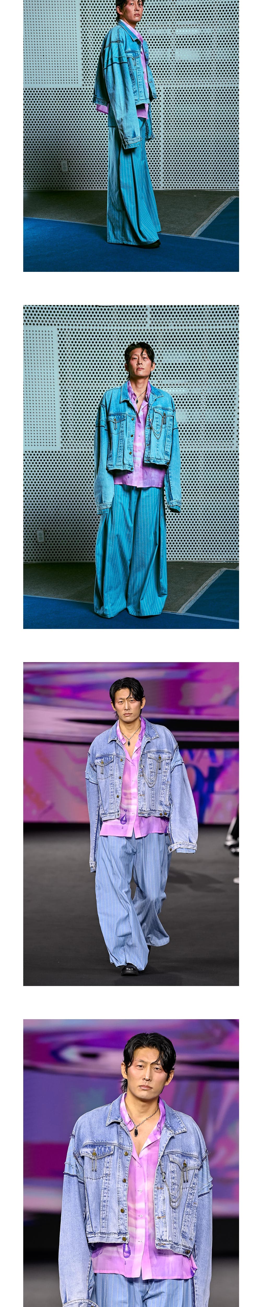 26SS Blue Recycle Denim Jacket — vue 6