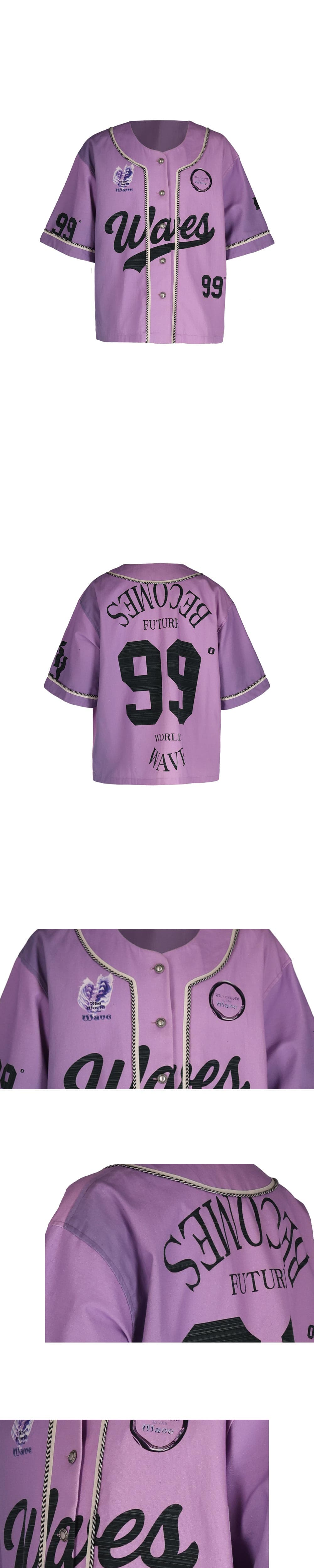 26SS Purple Wave 99 Printing Half Sleeve Jacket — vue 4