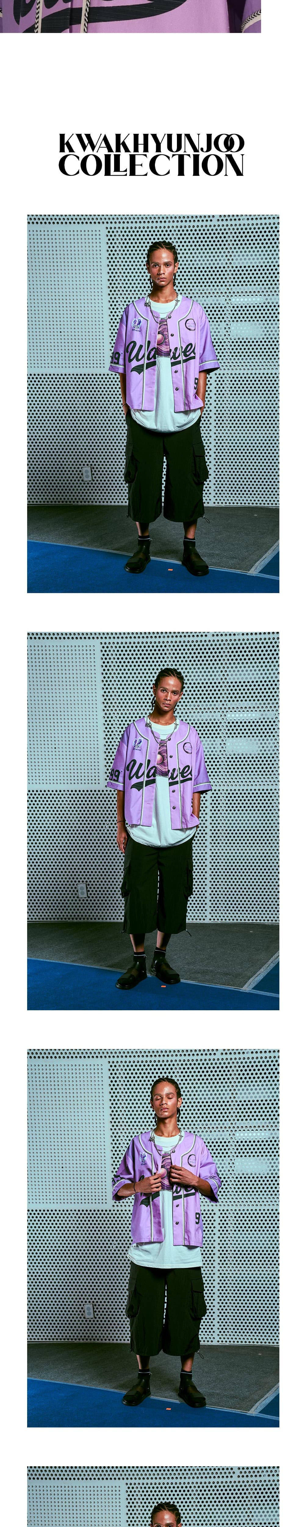 26SS Purple Wave 99 Printing Half Sleeve Jacket — vue 5