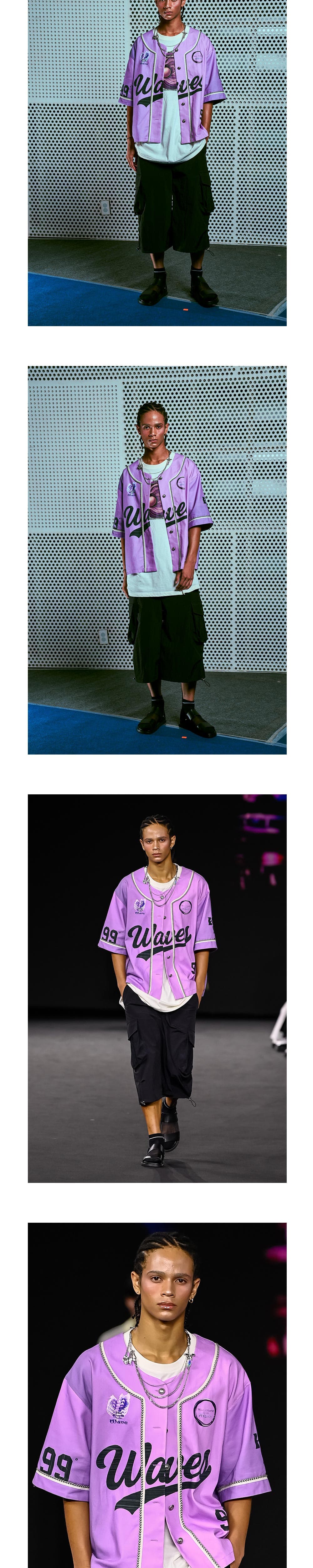 26SS Purple Wave 99 Printing Half Sleeve Jacket — vue 6