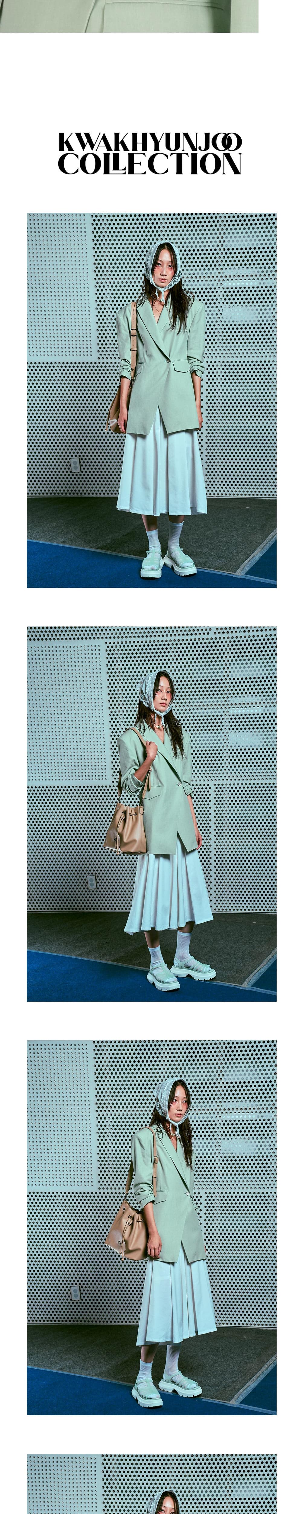 26SS Pastel Green One Buton Jacket — vue 5