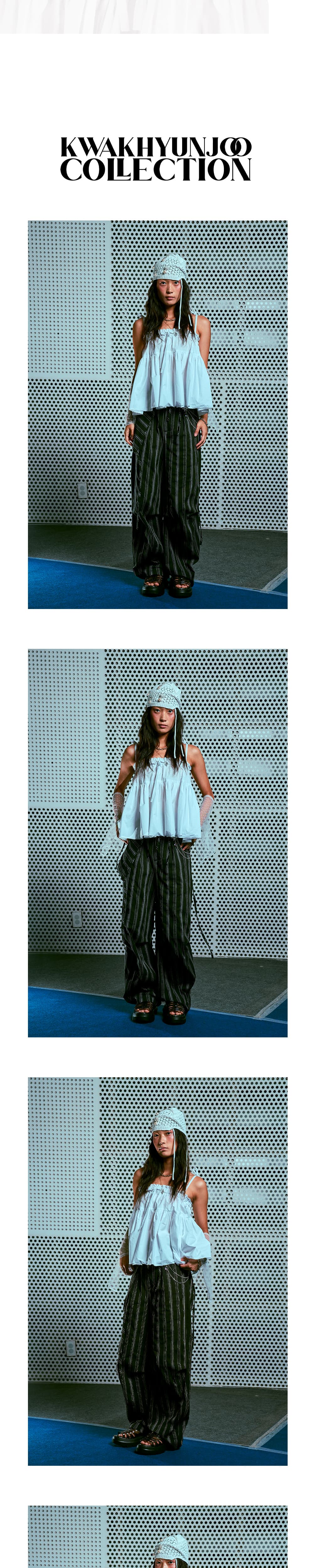 26SS White Shirring Sleeveless Crop Top — vue 5