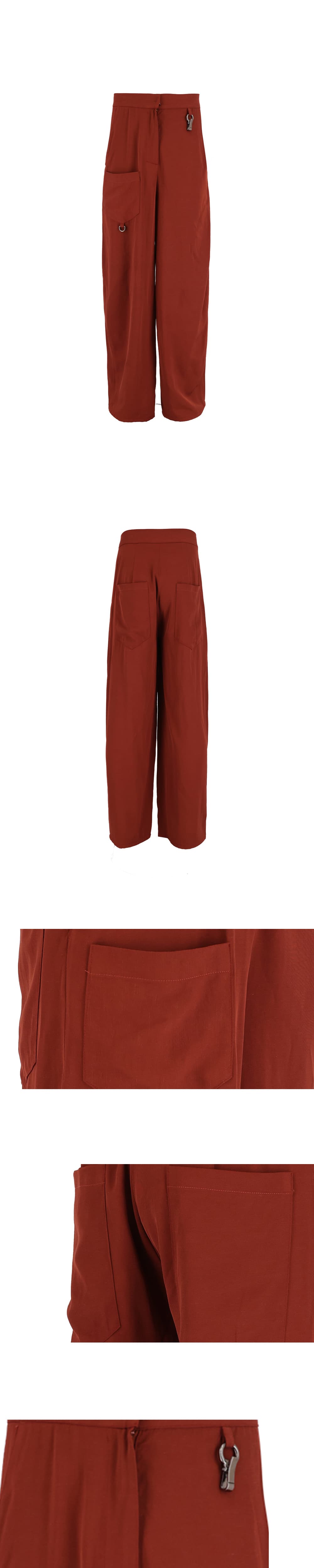 26SS Brick Red Pocket Point Long Pants — vue 4