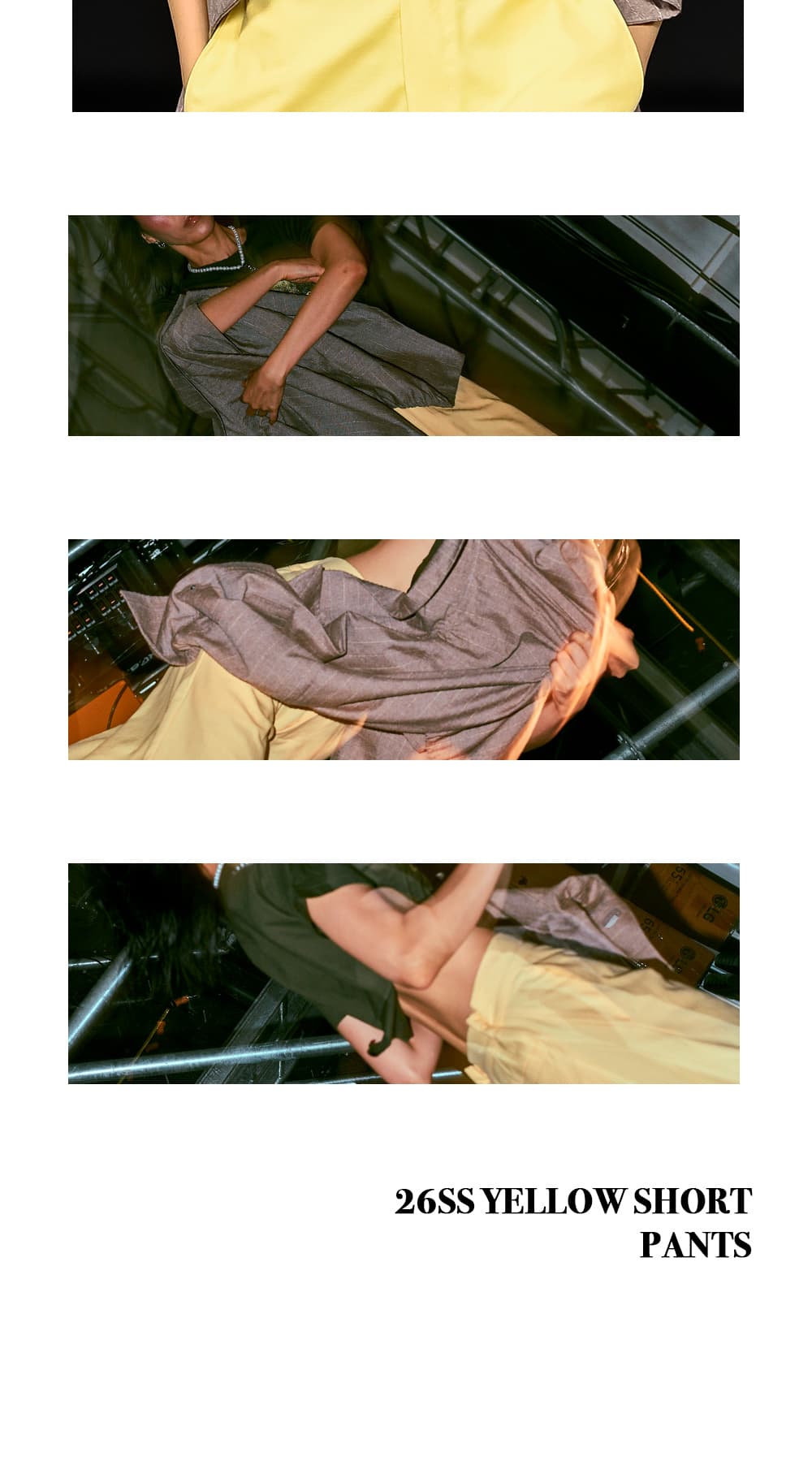 26SS Yellow Short Pants — vue 7