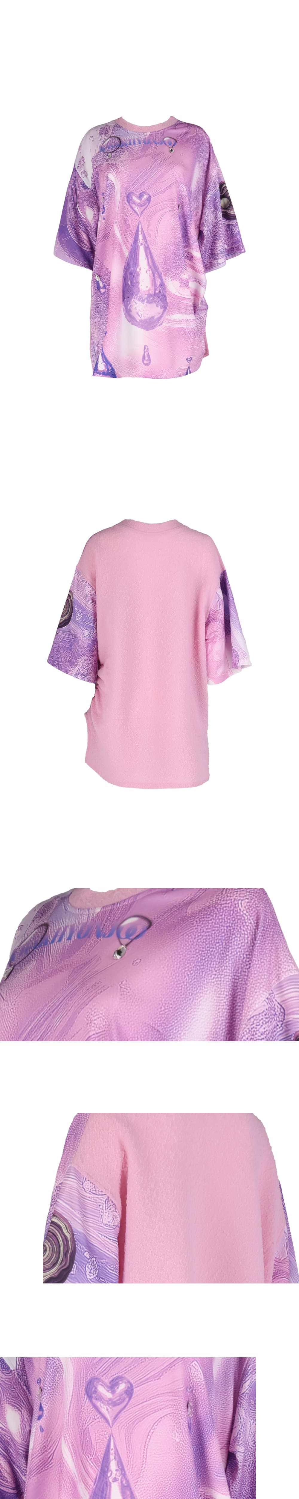26SS Heart Drop Printing T-Shirt — vue 4