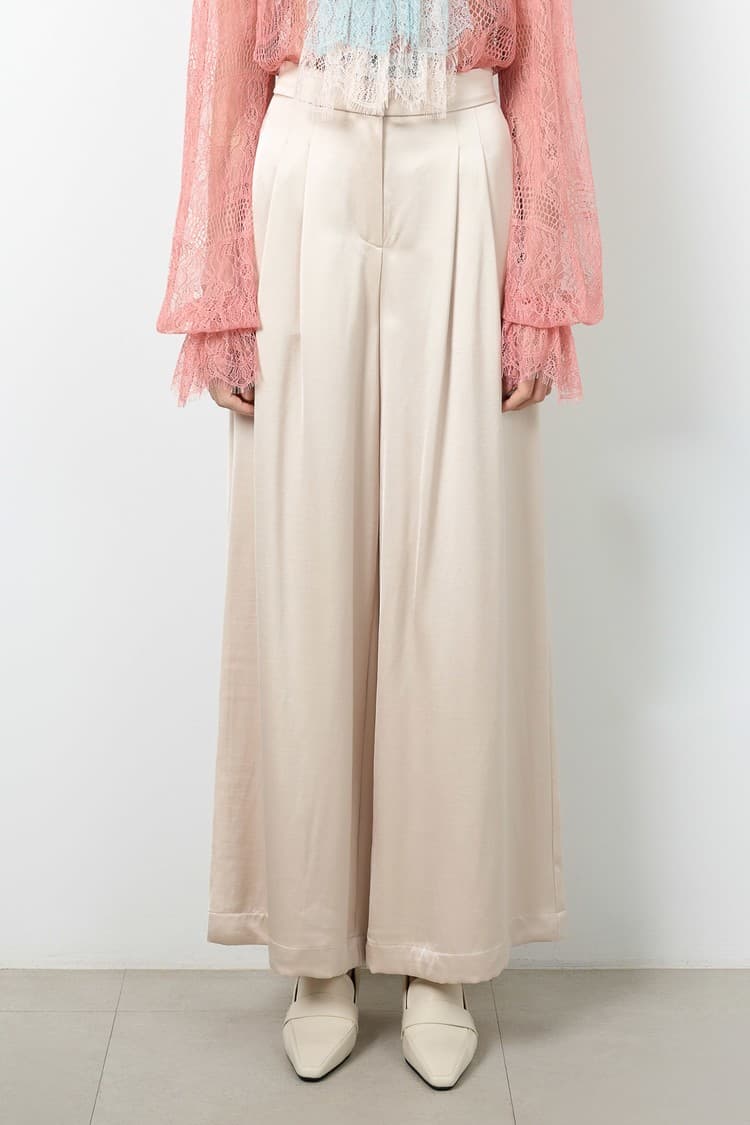 Belle Beige Wide-leg Pants — vue 2