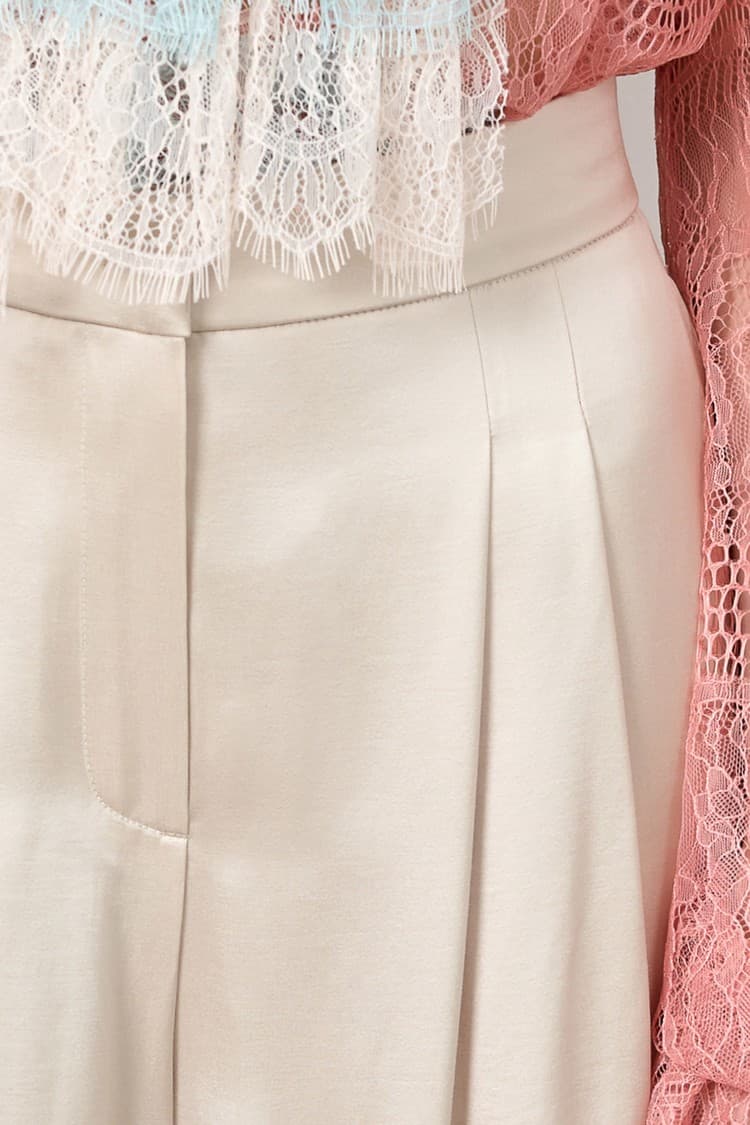 Belle Beige Wide-leg Pants — vue 6
