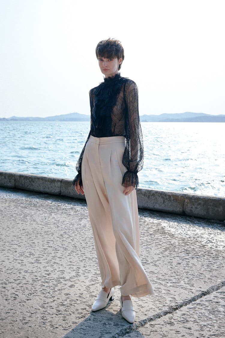 Belle Beige Wide-leg Pants — vue 8