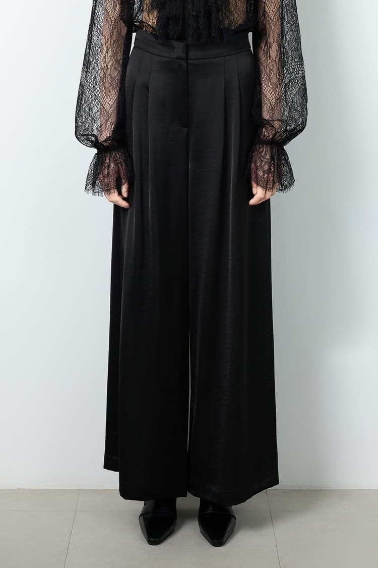 Belle Black Wide-leg Pants — vue 2