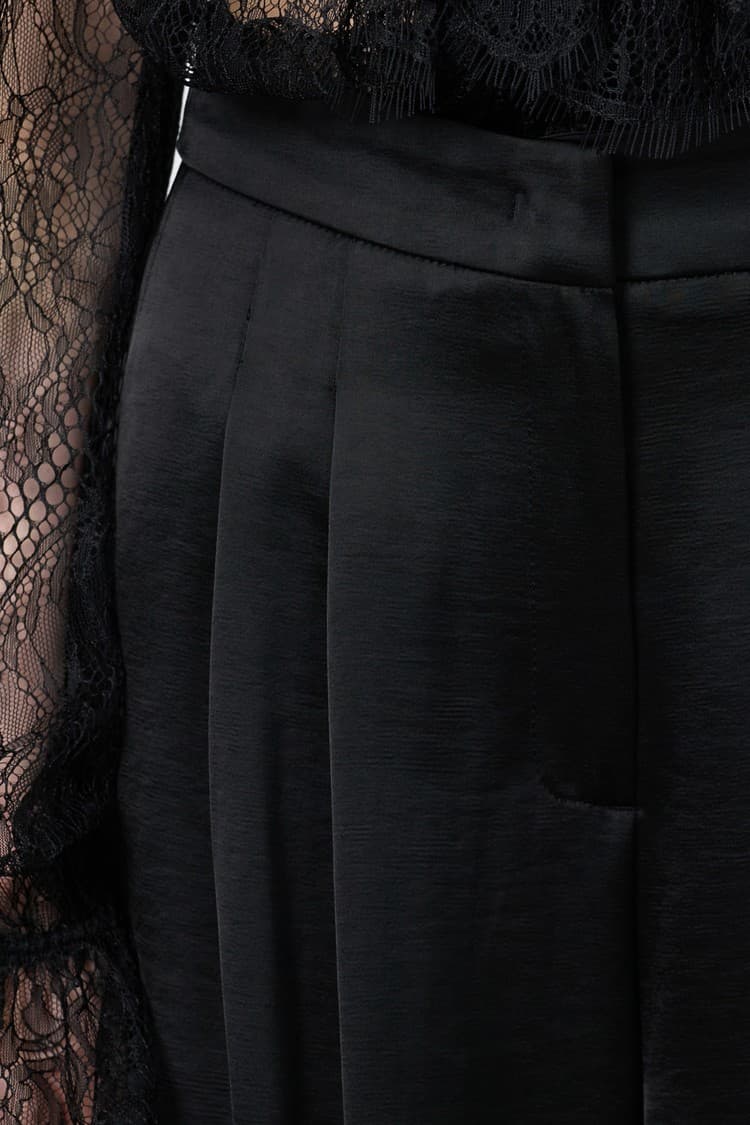 Belle Black Wide-leg Pants — vue 6