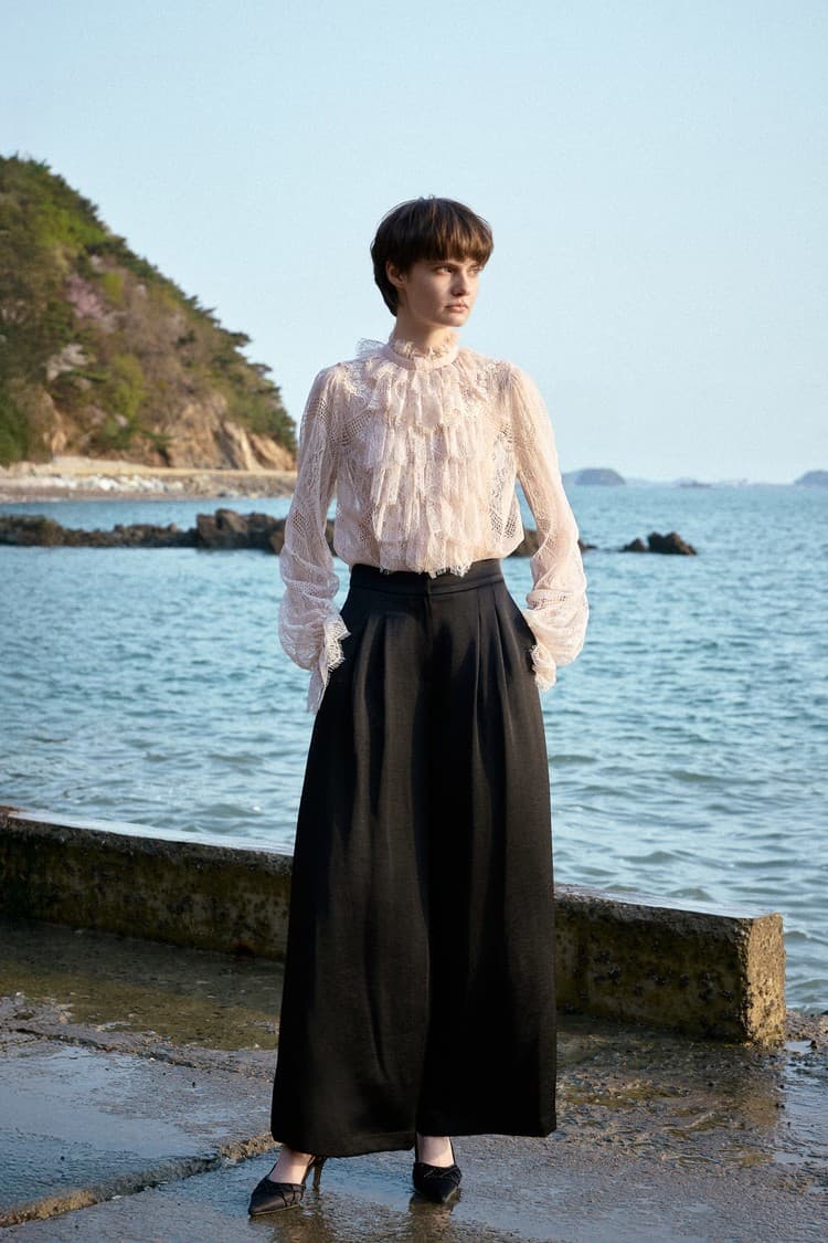 Belle Black Wide-leg Pants — vue 7