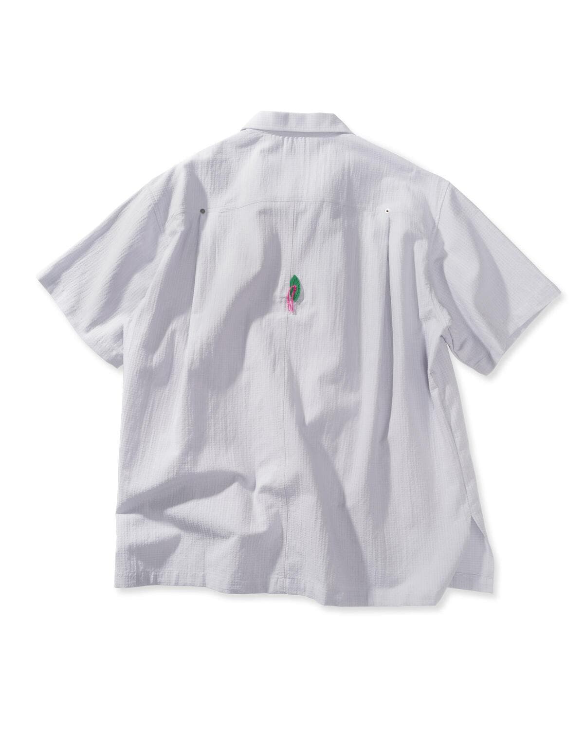 Folding Pocket Short-Sleeved Shirt (Gray) — vue 3
