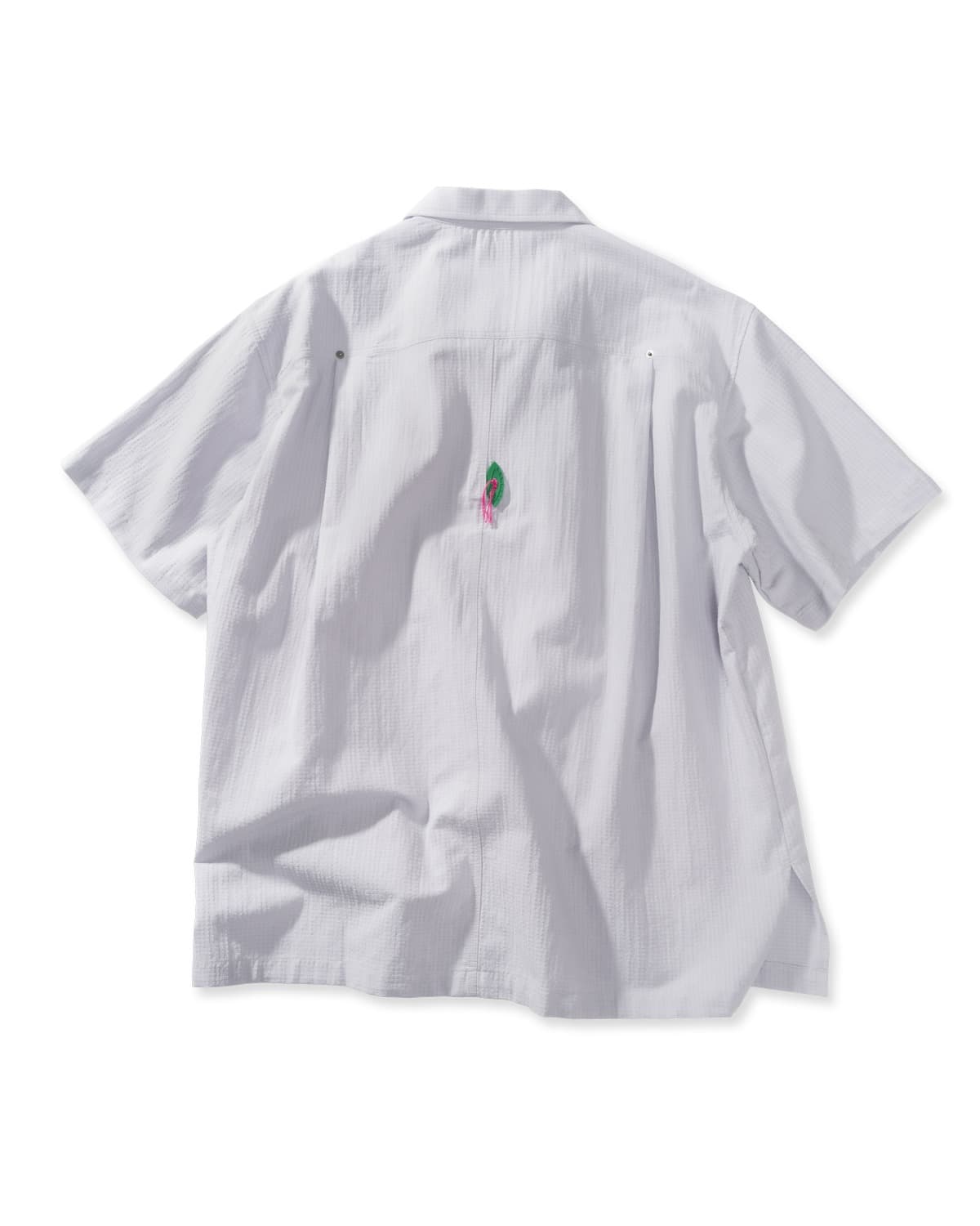 Folding Pocket Short-Sleeved Shirt (Gray)