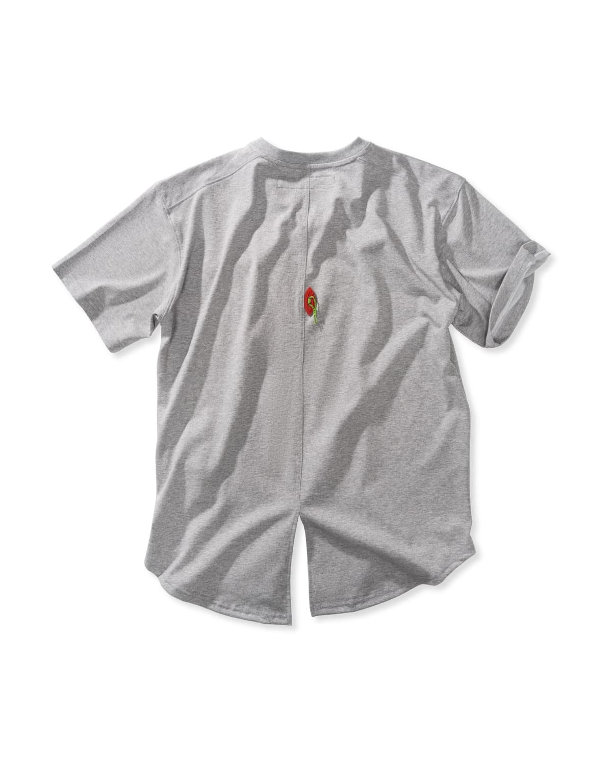 Folding Pocket Short-Sleeved T-shirt (Gray)