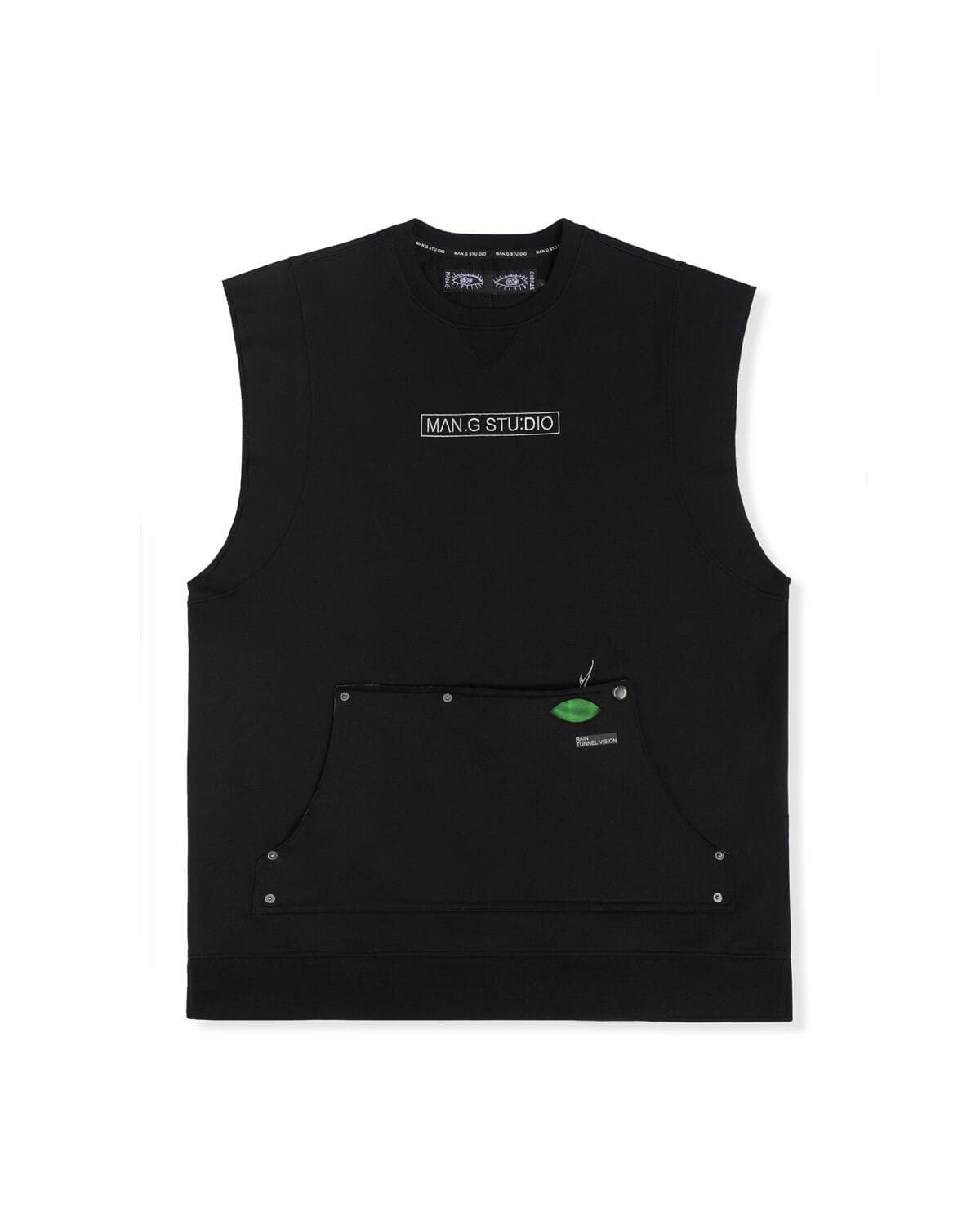 Barbed Wire Oversized Sleeveless (Black) — vue 4