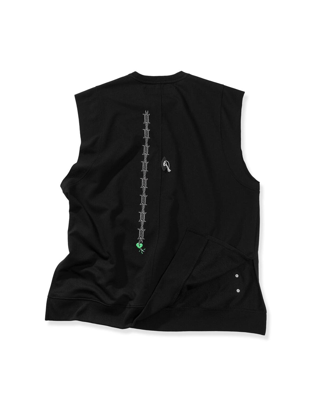 Barbed Wire Oversized Sleeveless (Black) — vue 5
