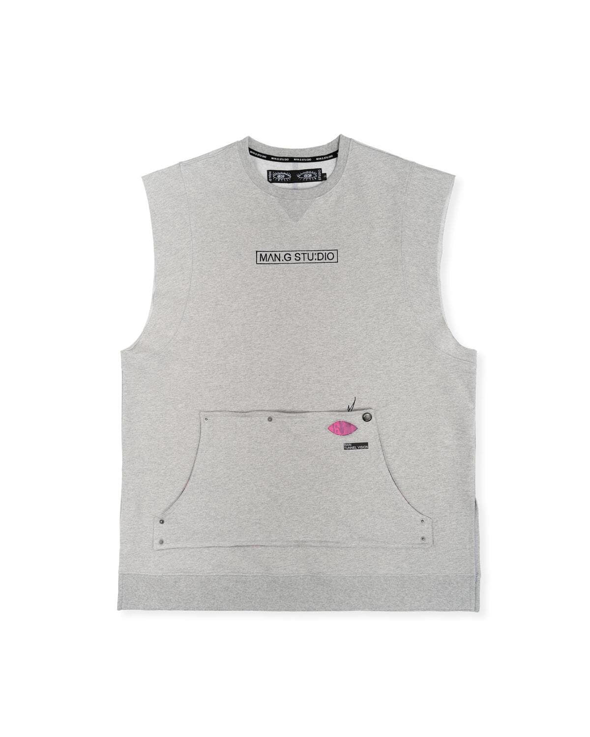 Barbed Wire Oversized Sleeveless (Gray) — vue 4