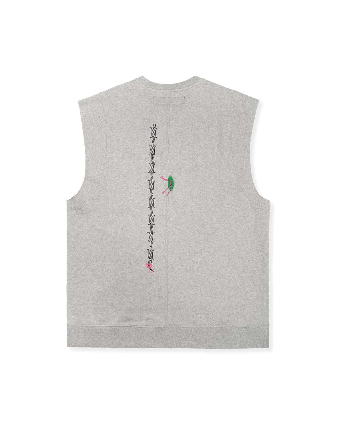 Barbed Wire Oversized Sleeveless (Gray) — vue 5