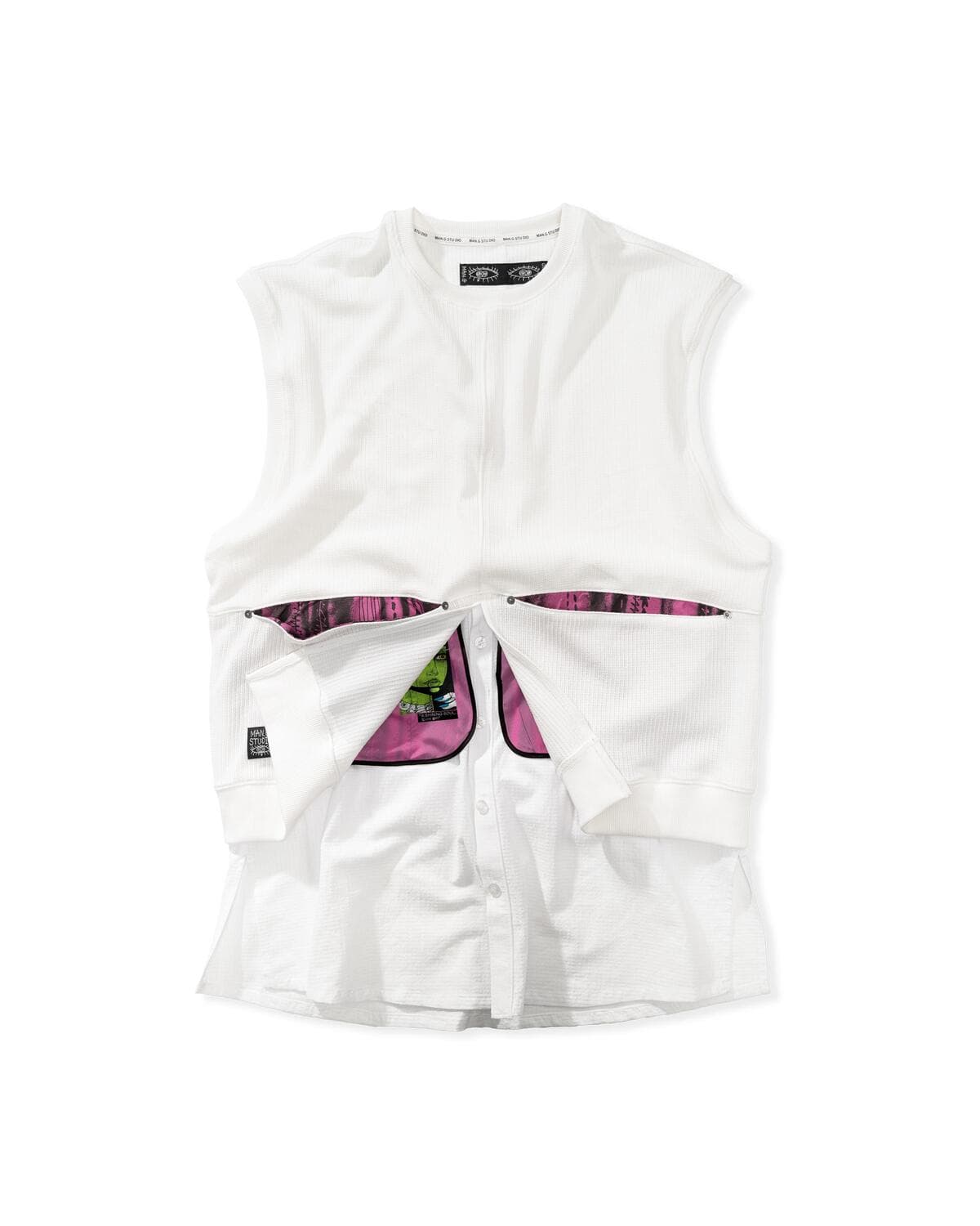 Mix-Match Pocket Point Sleeveless (White) — vue 2