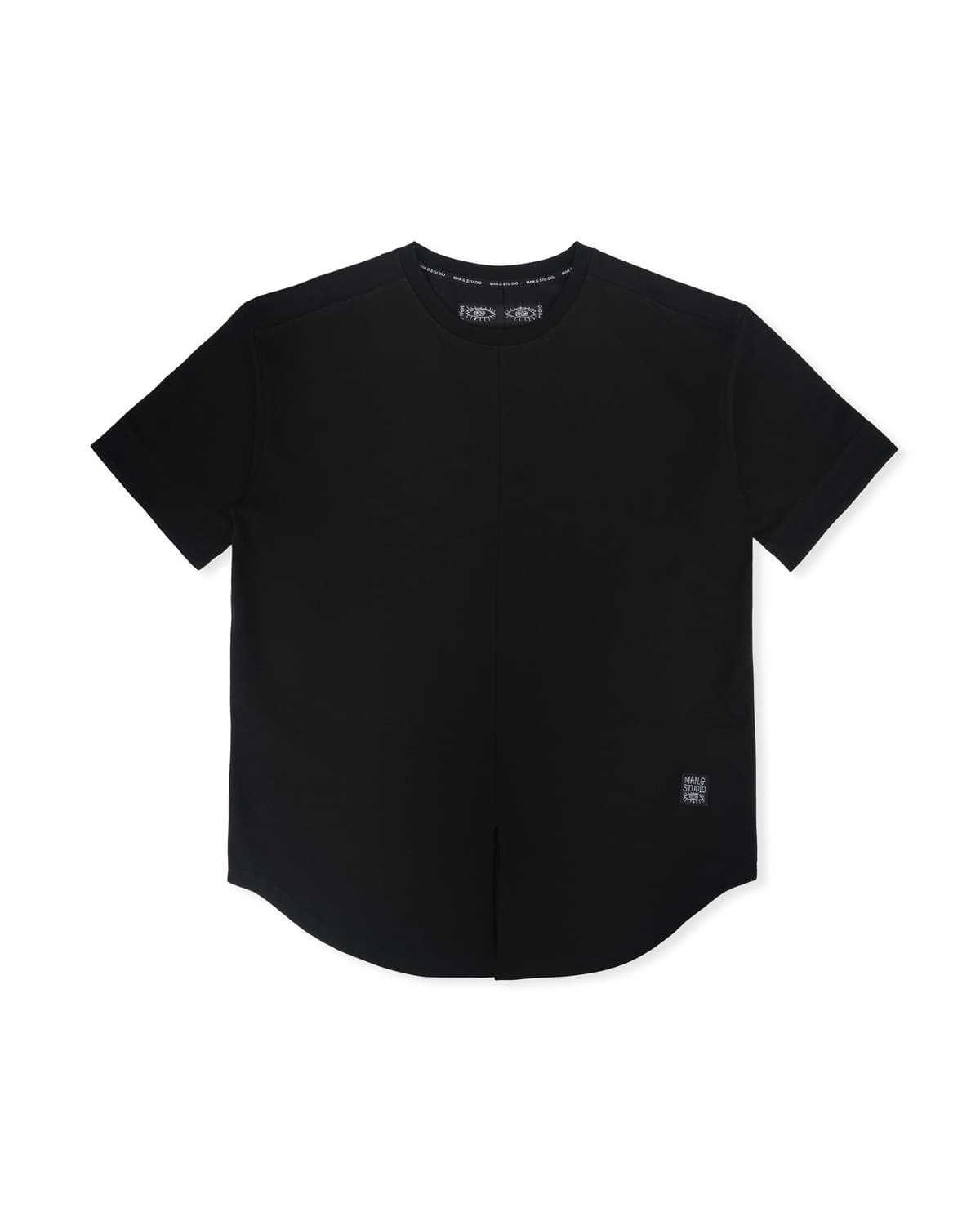 Rolled Sleeve T-Shirt (Black) — vue 4