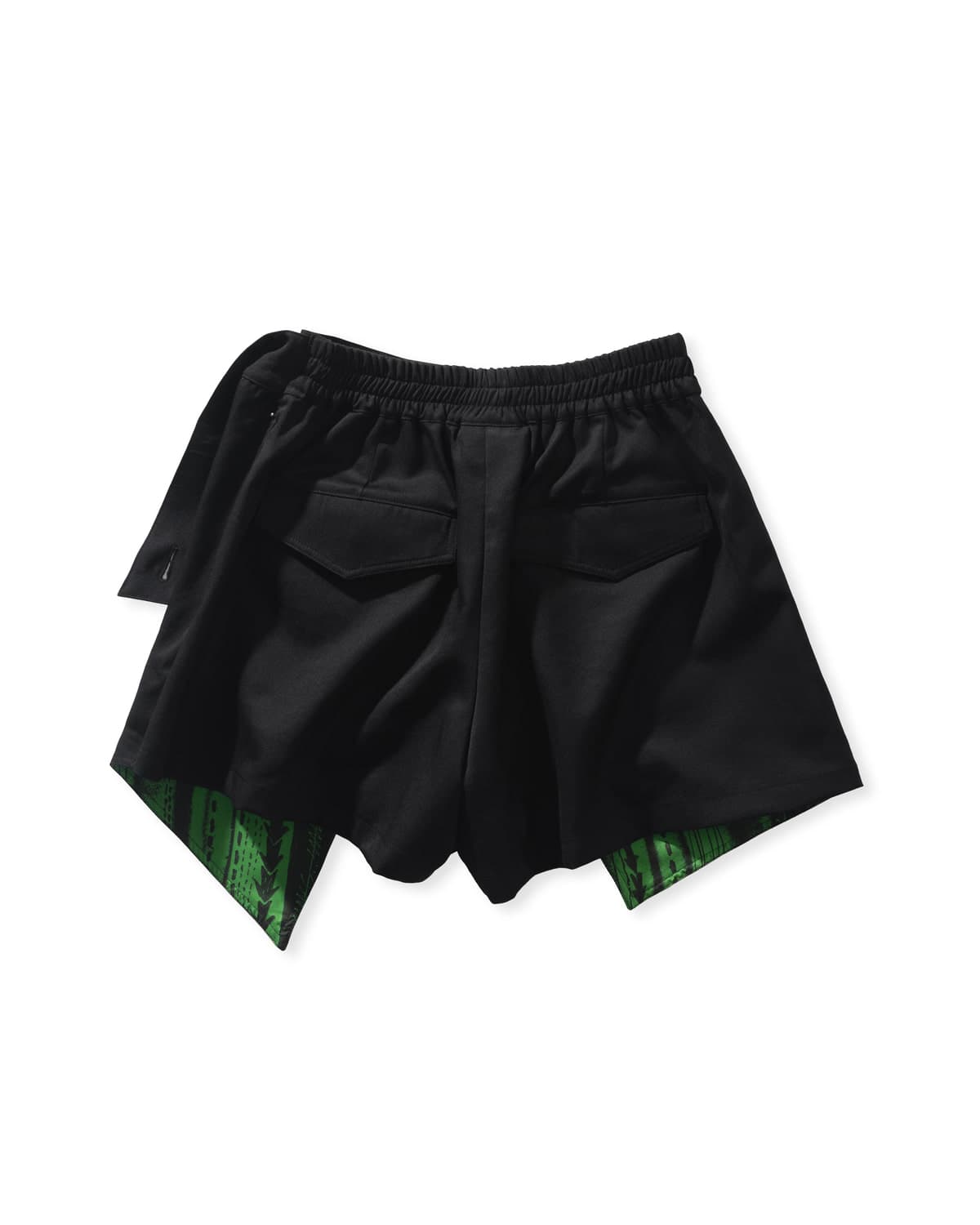 Double Layered Wrap Skirt Pants (Black) — vue 3