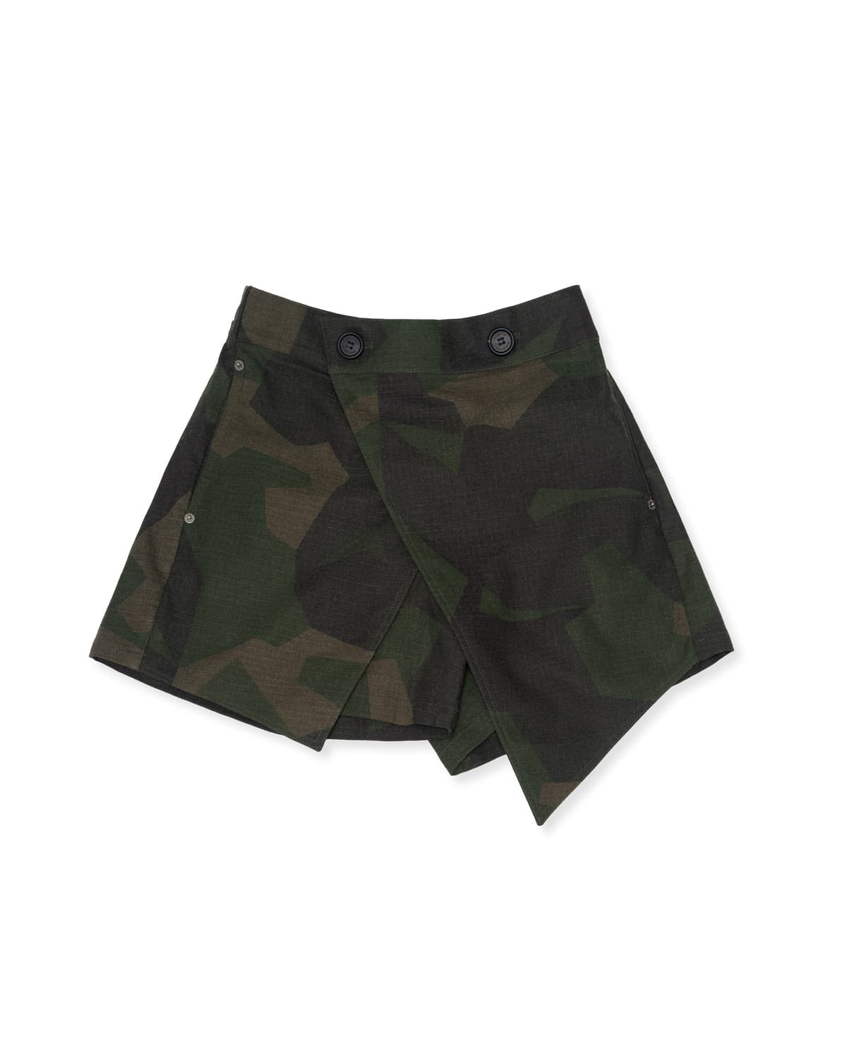 Double Layered Wrap Skirt Pants (Khaki) — vue 4